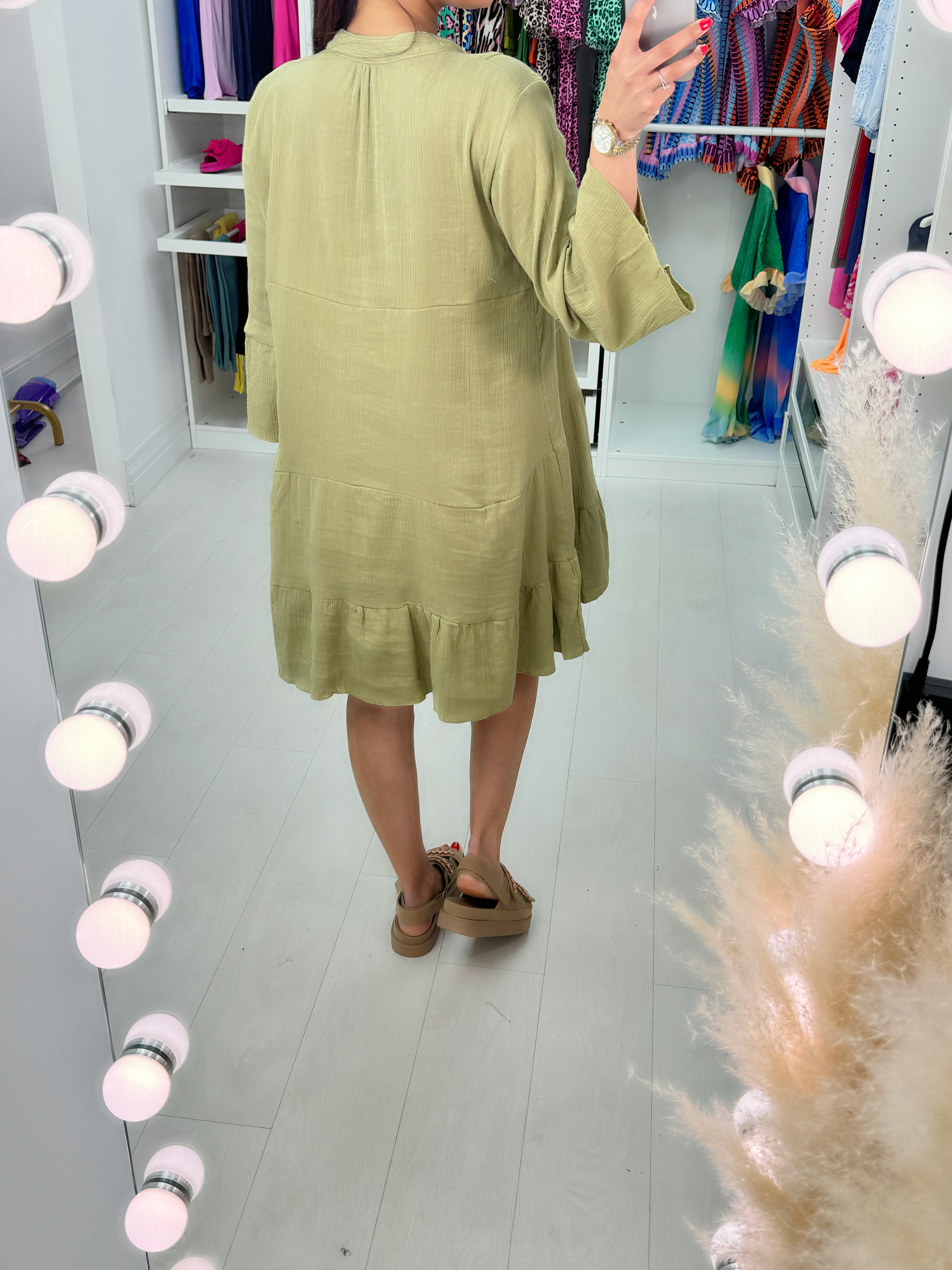 Enya Oversized Smock Shirt Dress