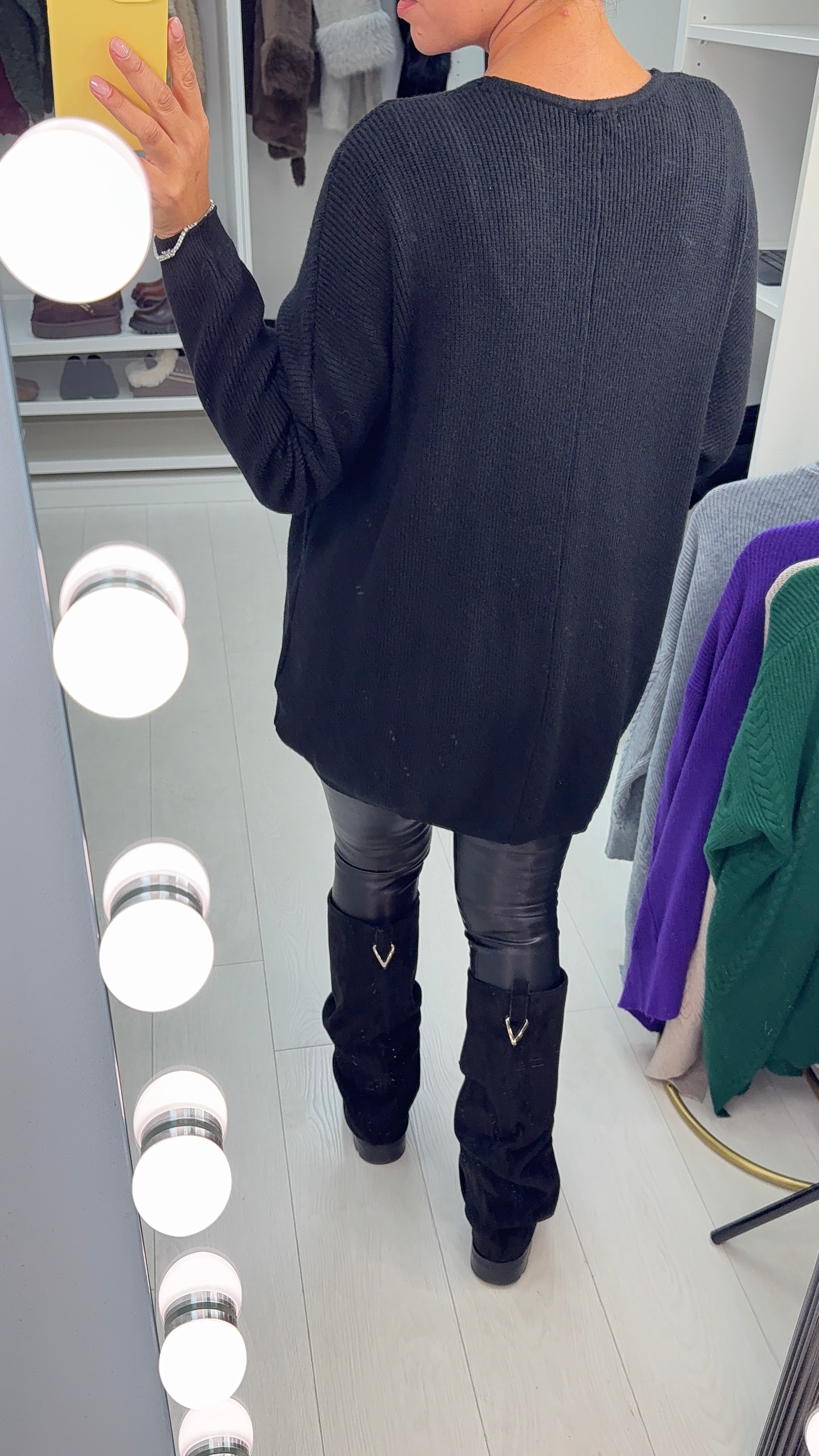 Loyola V-Neck Loose Fit Knit Jumper