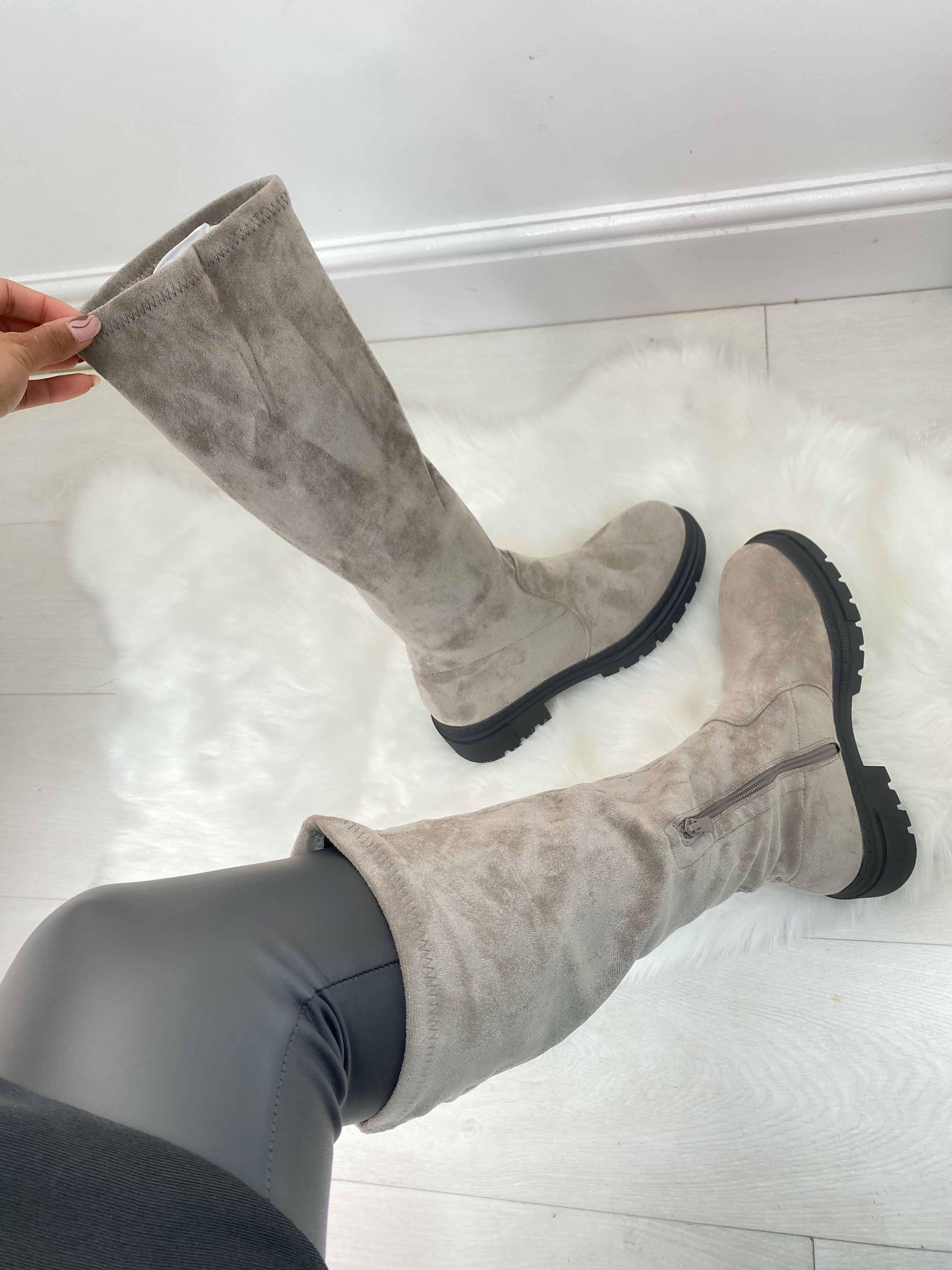 Zora Faux Suede Boots