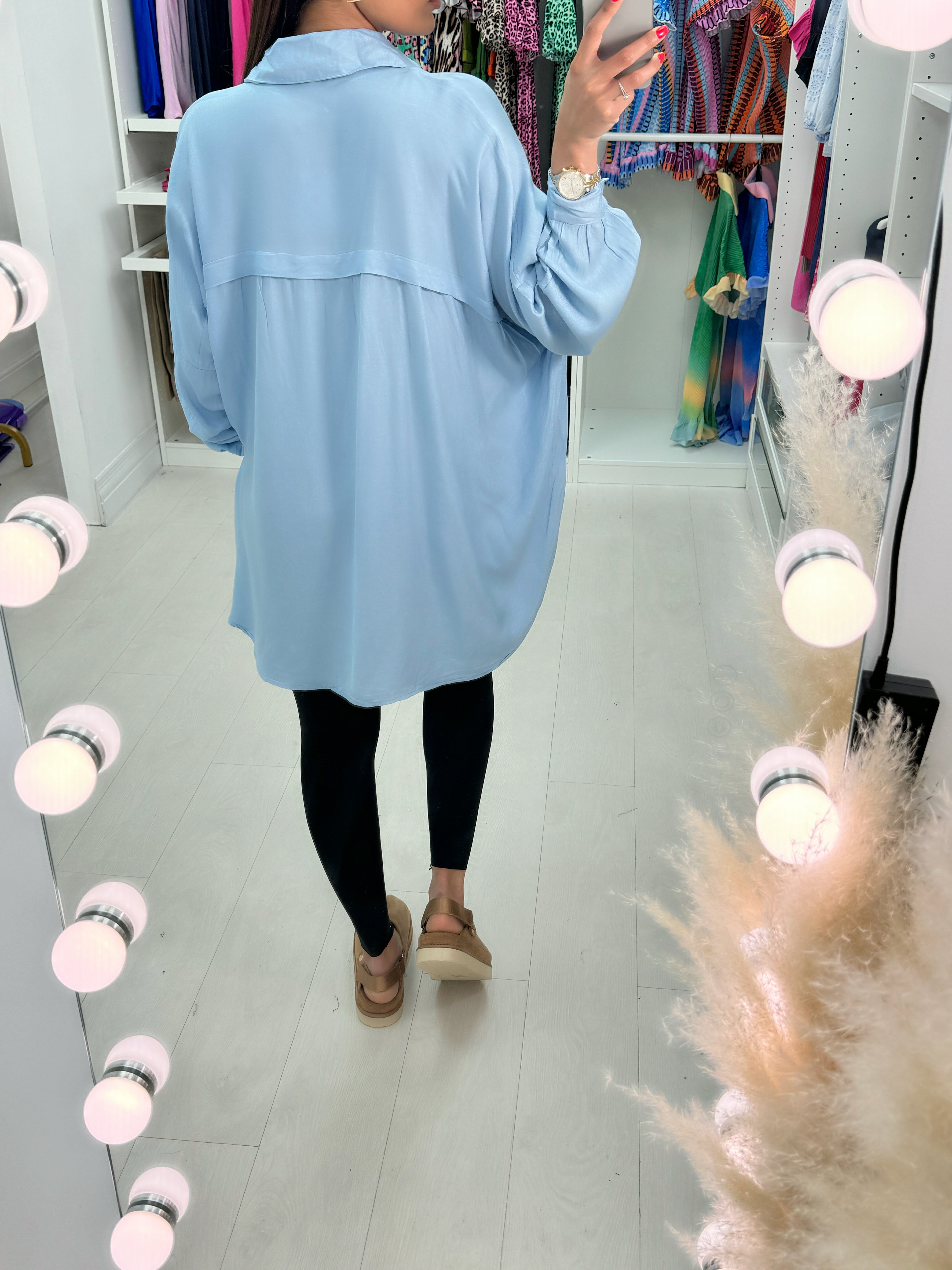 Sueno Plain Oversized Shirt