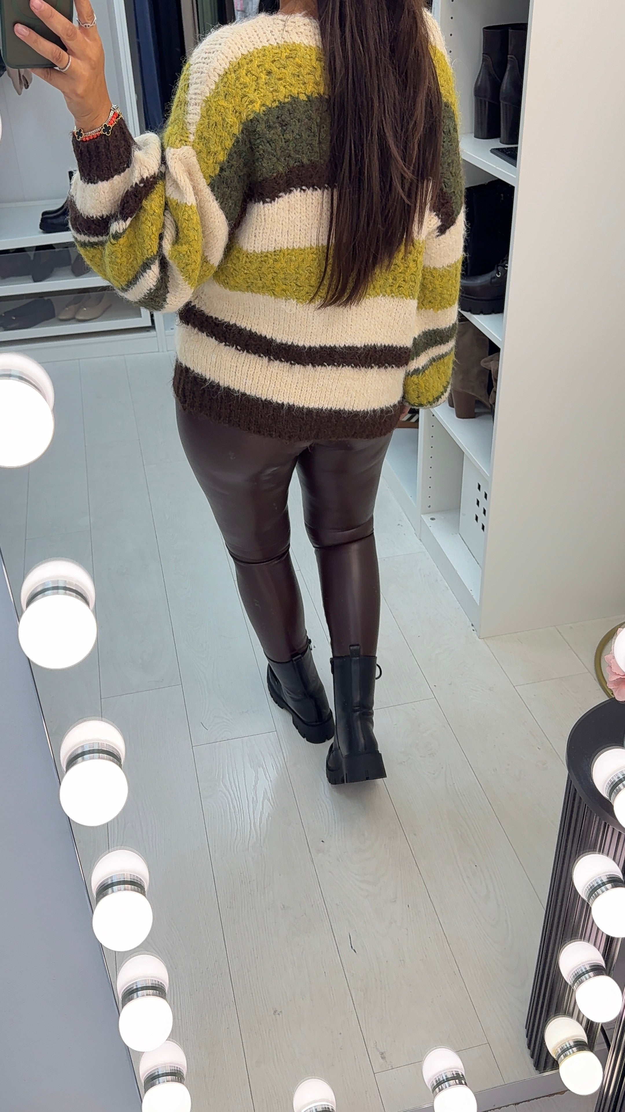 Lotty Striped Chunky Knit Jumper