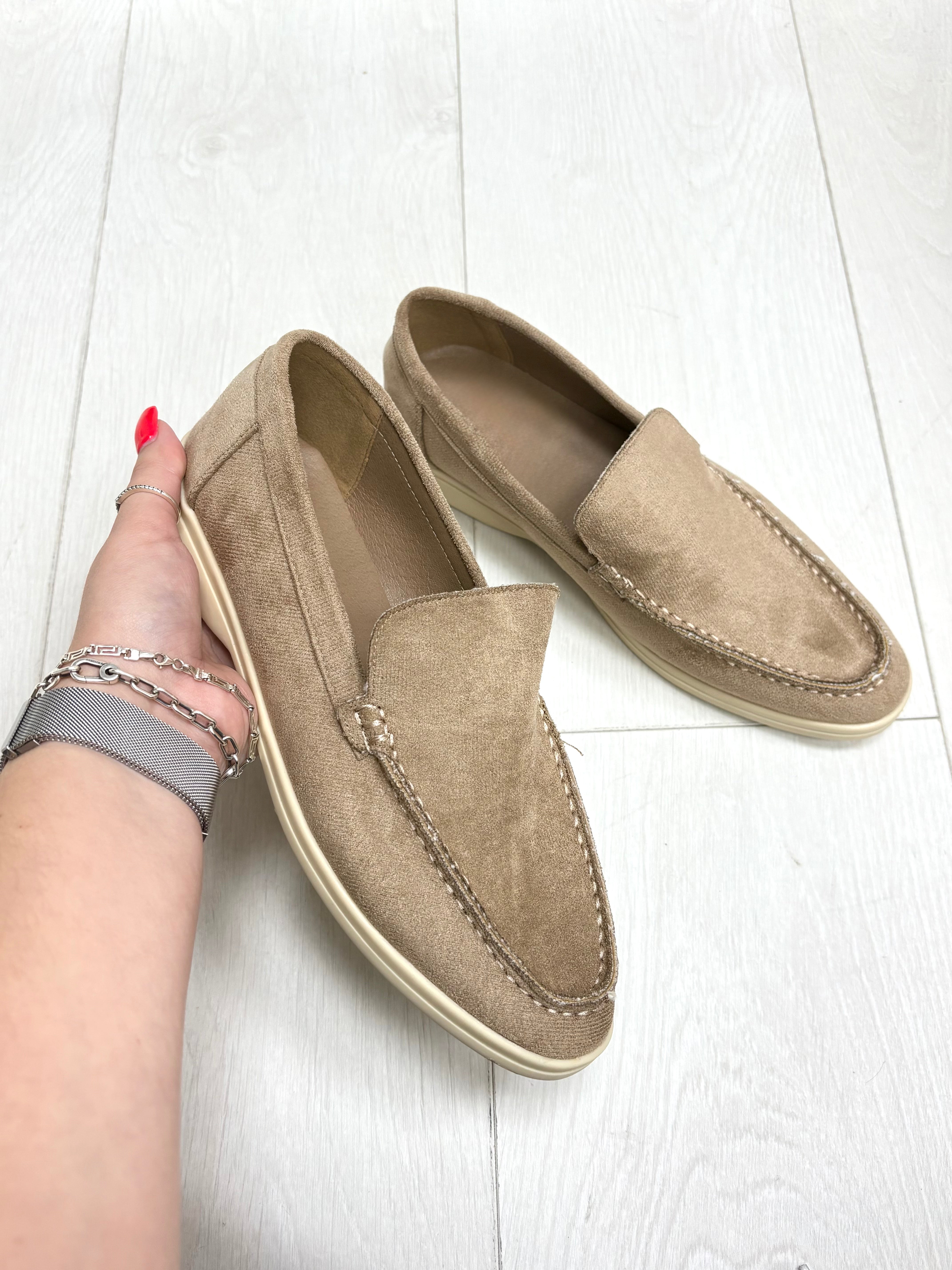 Suzie Faux Suede Loafers