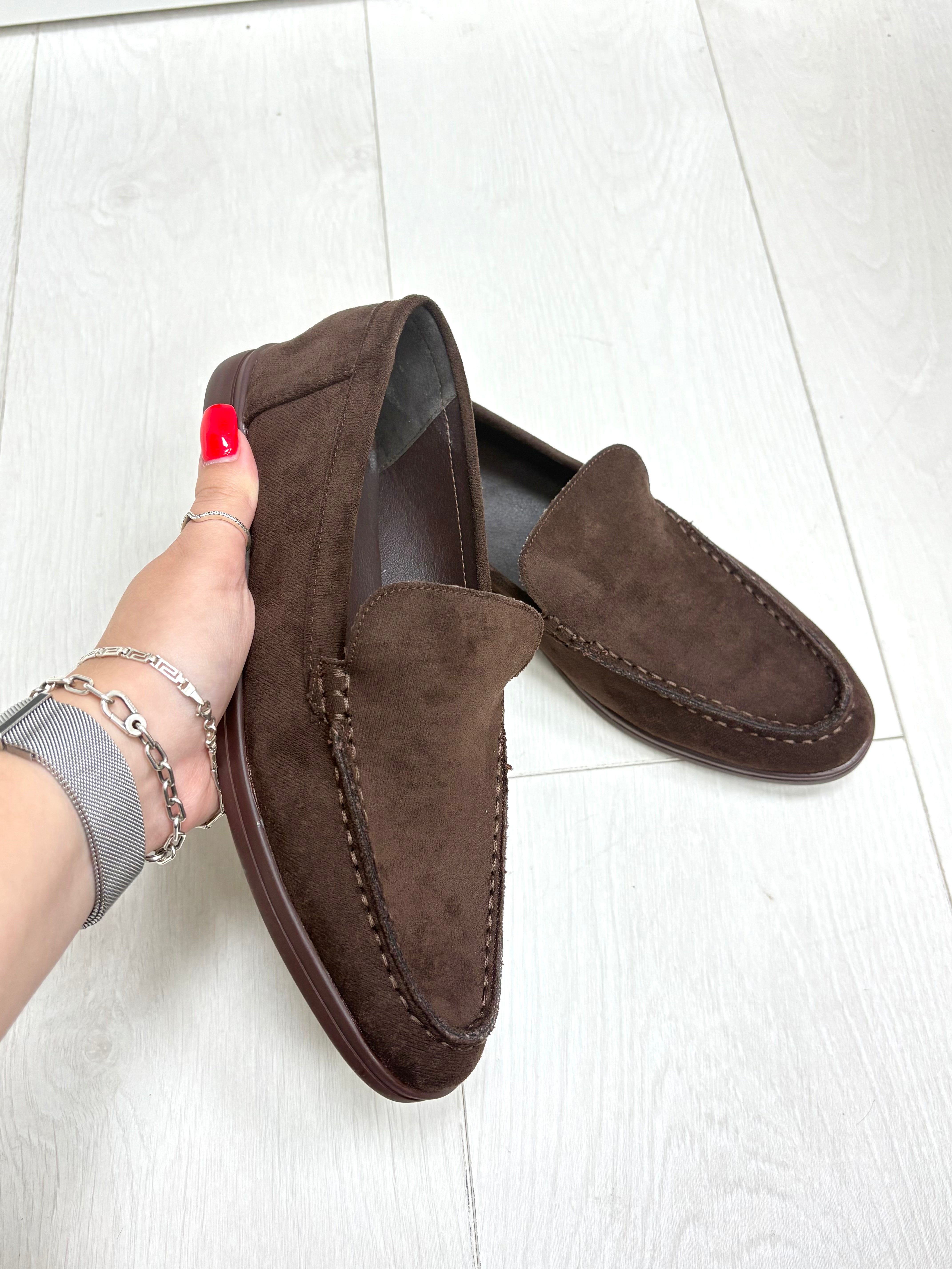 Suzie Faux Suede Loafers