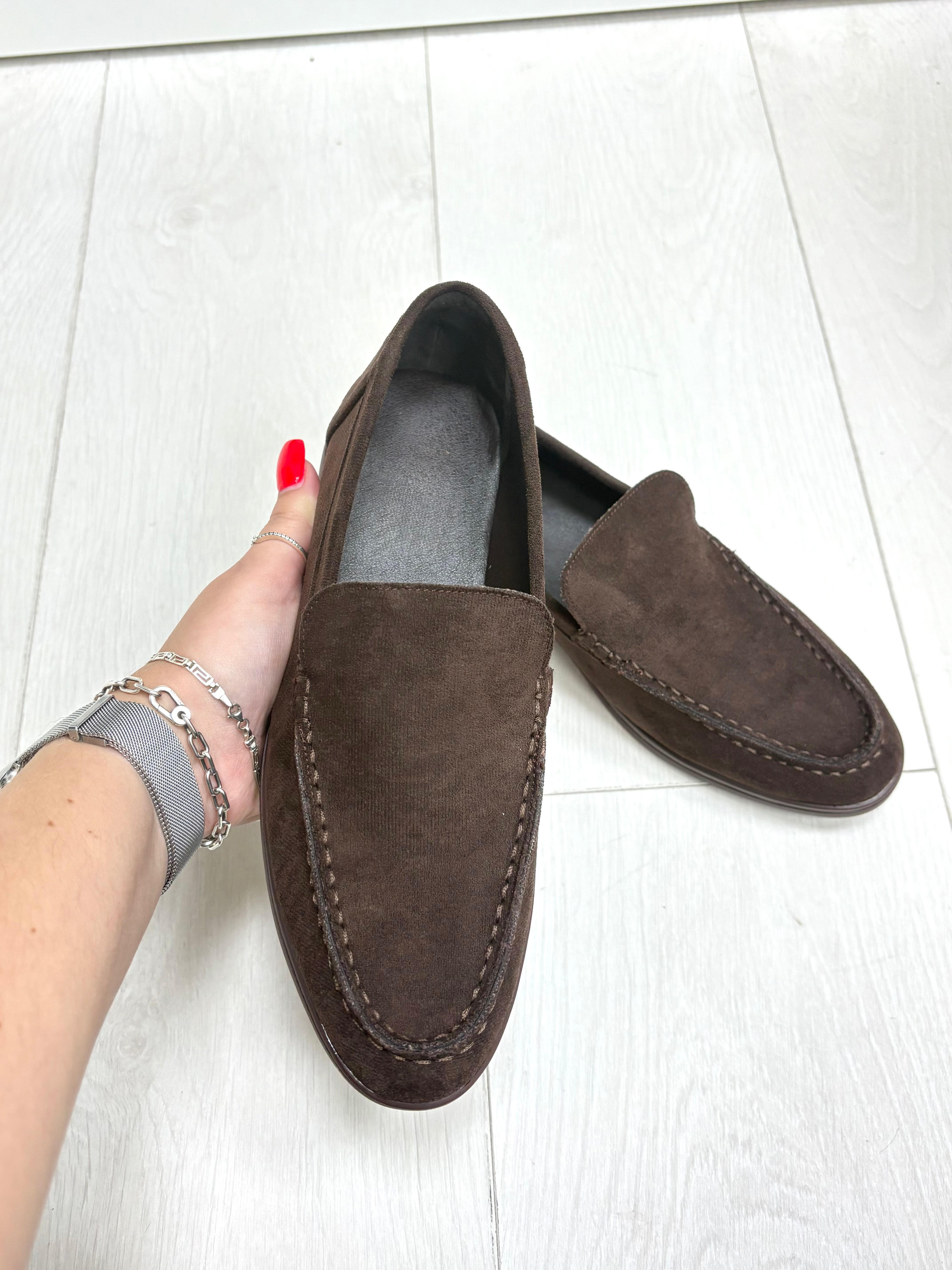 Suzie Faux Suede Loafers