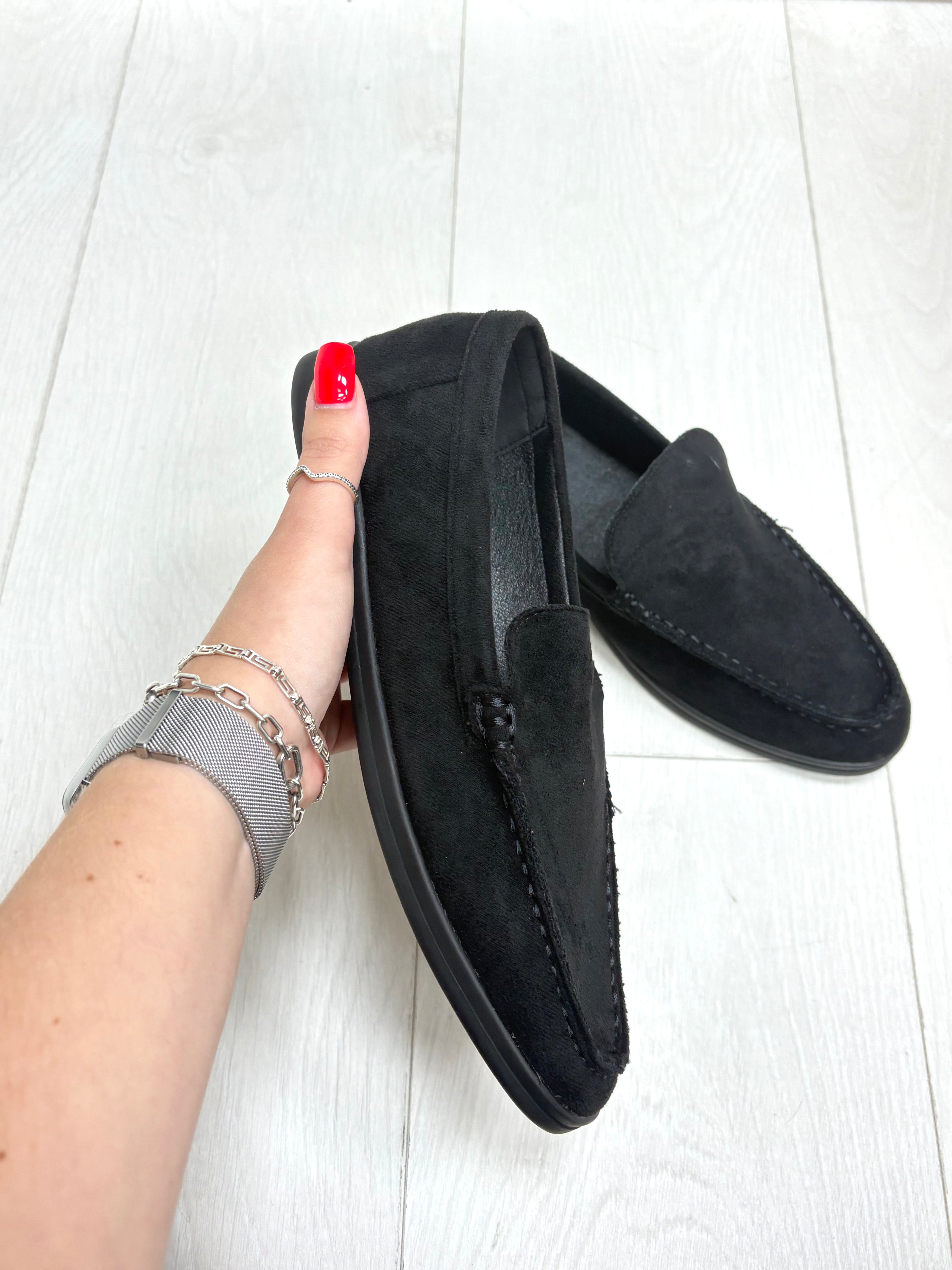Suzie Faux Suede Loafers