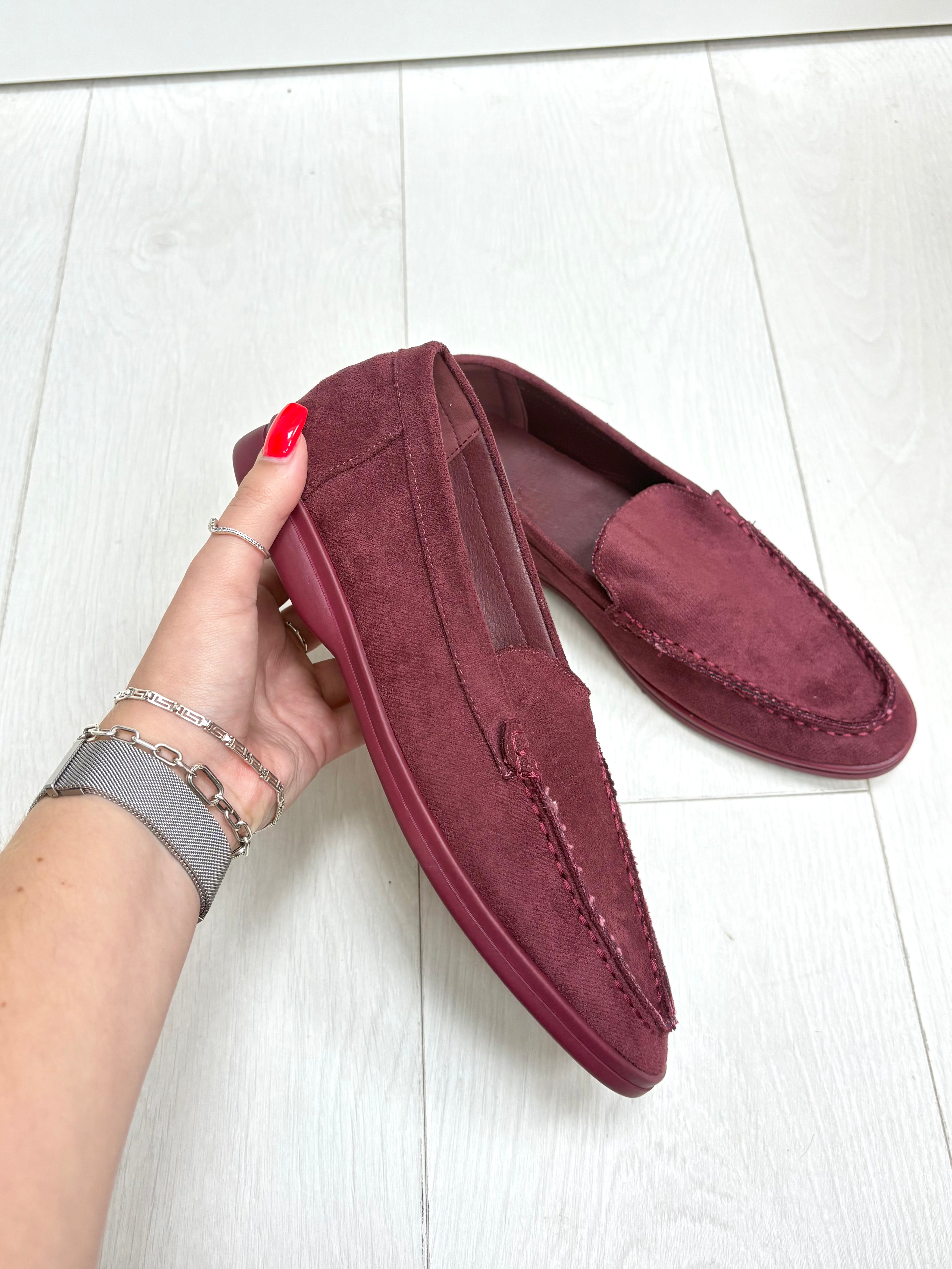 Suzie Faux Suede Loafers