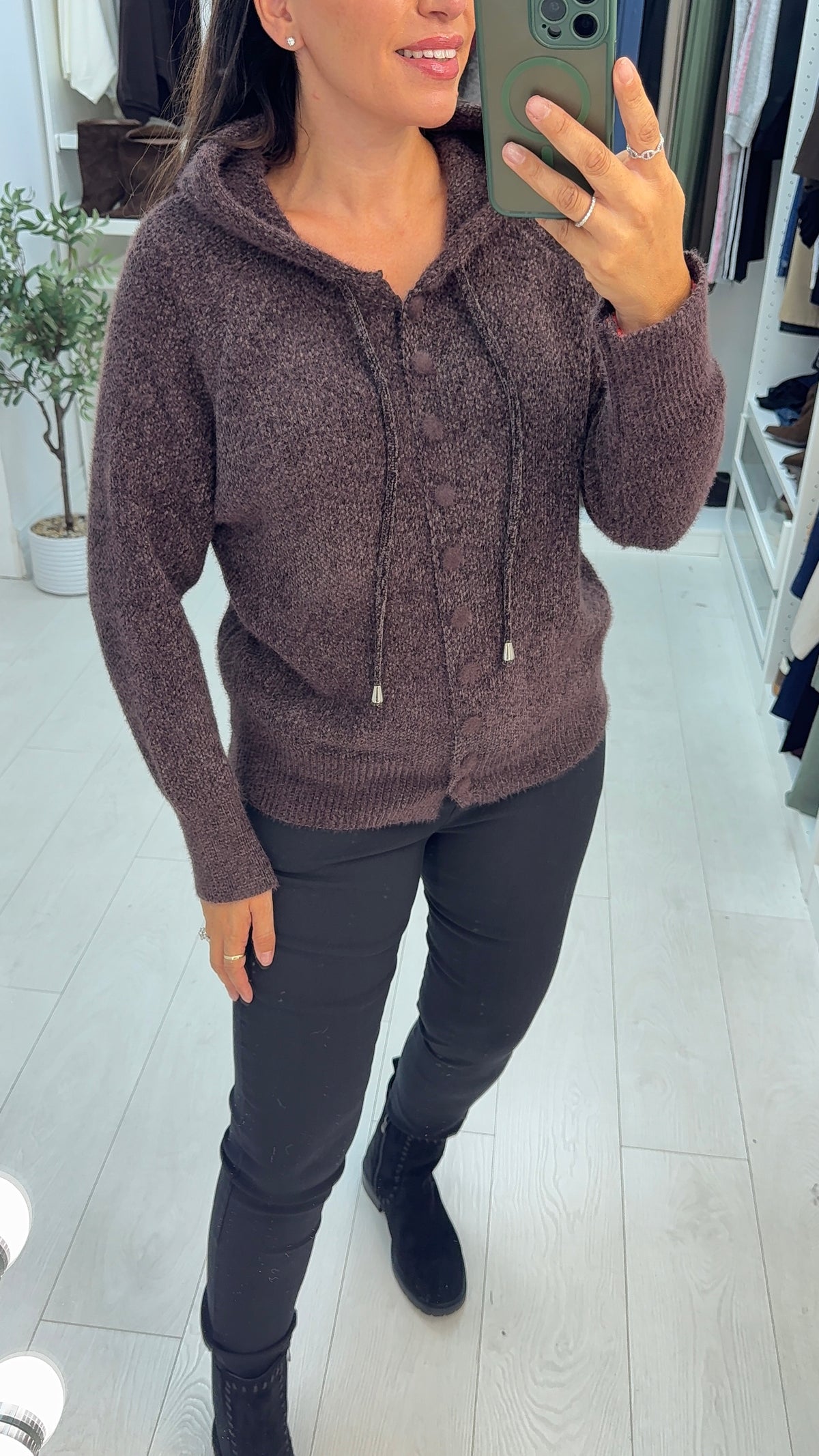 Kaira Super Soft Button Front Hoodie