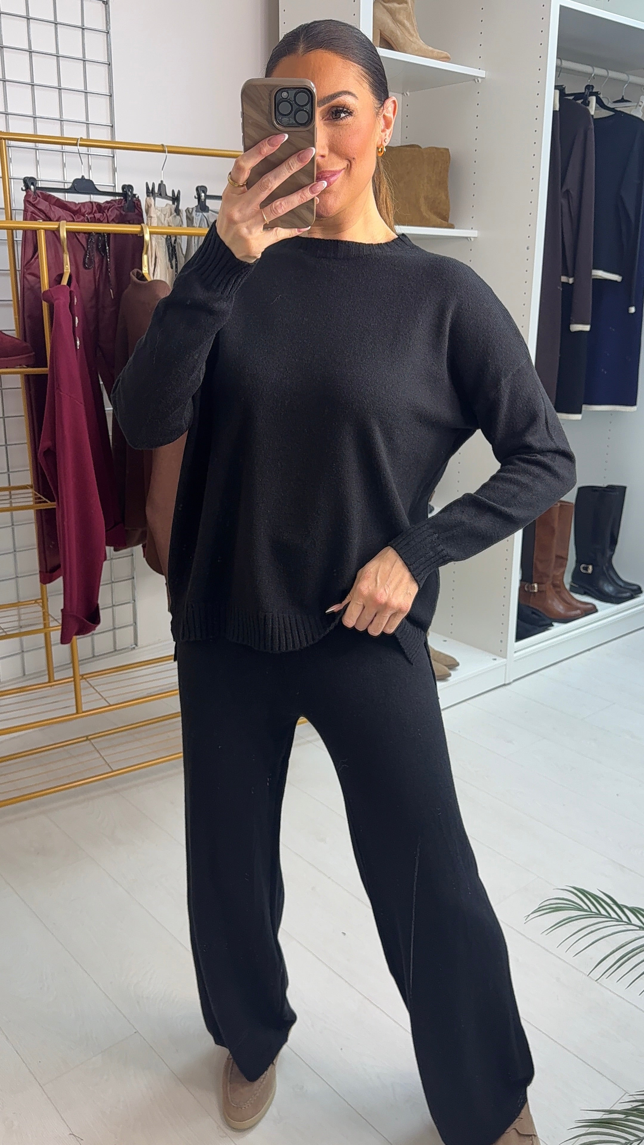 Eryn Plain Loose Fit Loungewear Set