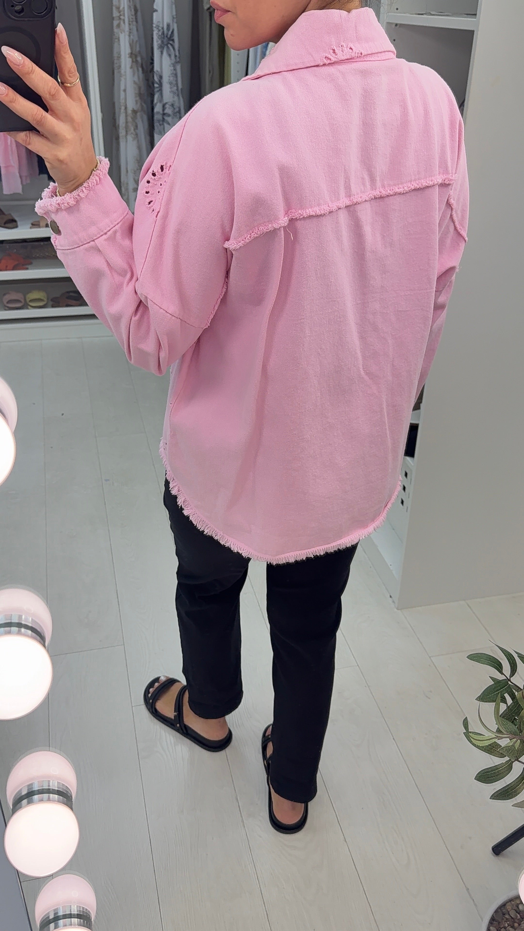 Marcelo Broidery Anglaise Denim Jacket