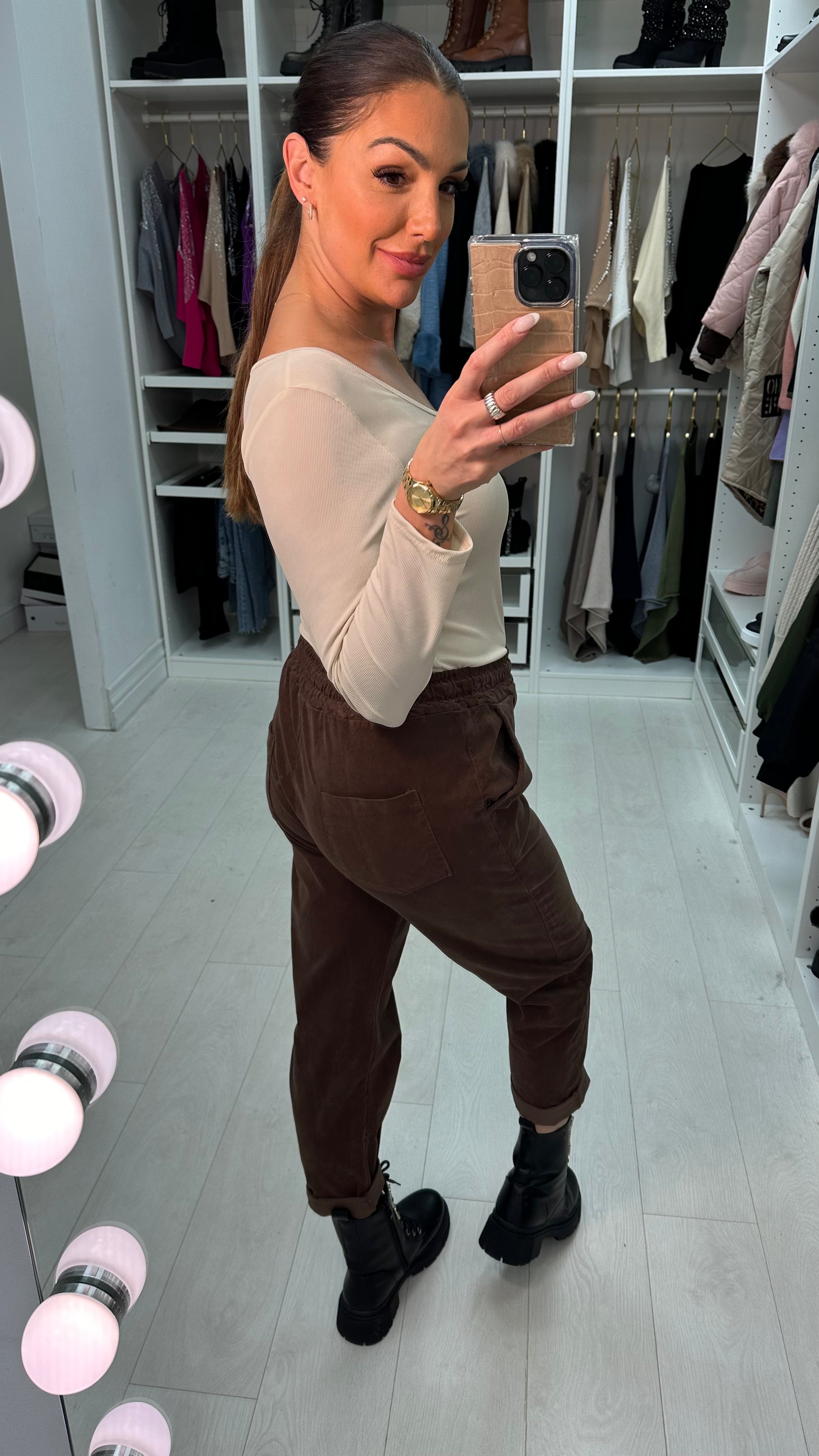 Angelo Plain Corduroy Joggers