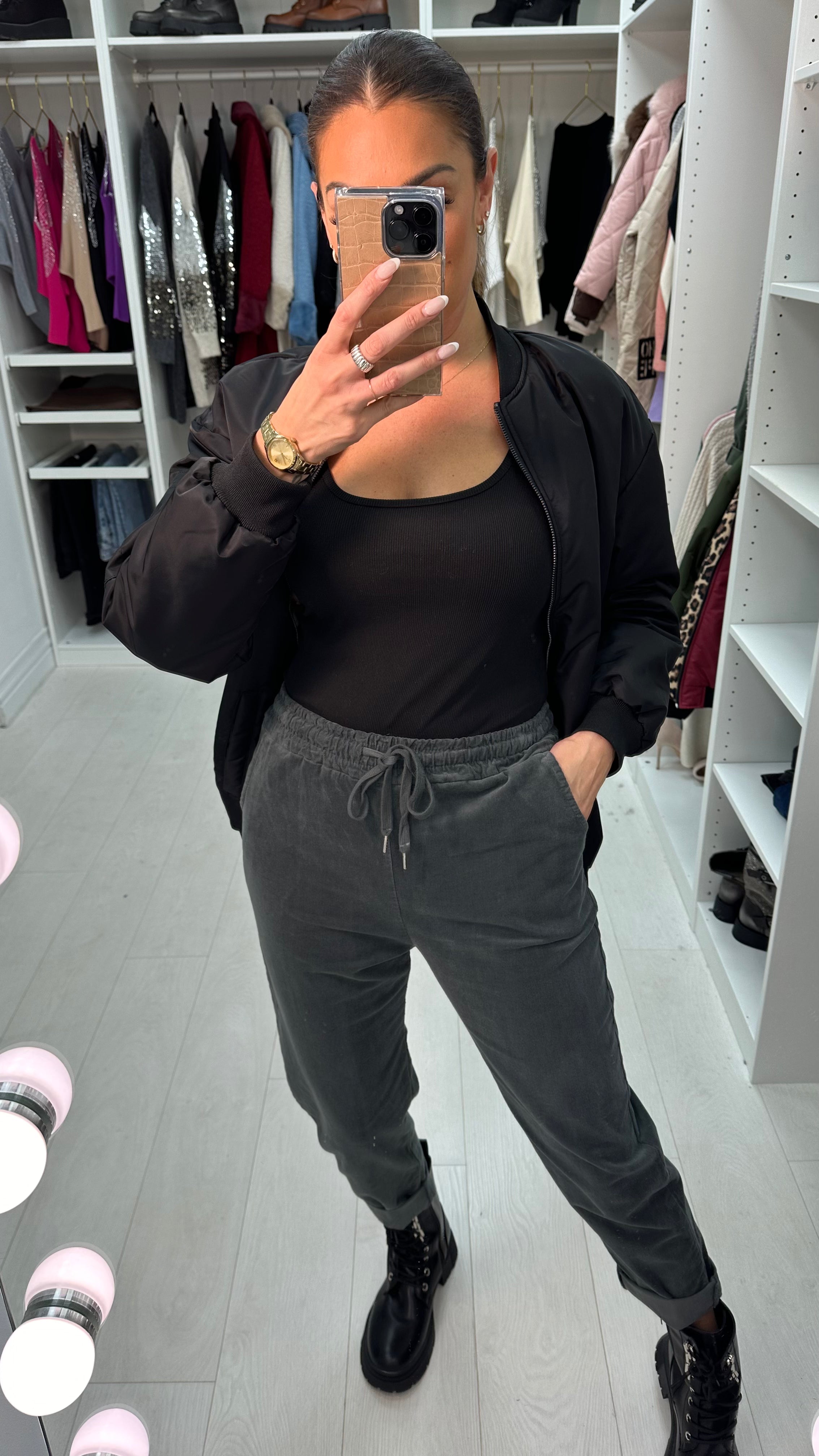 Angelo Plain Corduroy Joggers