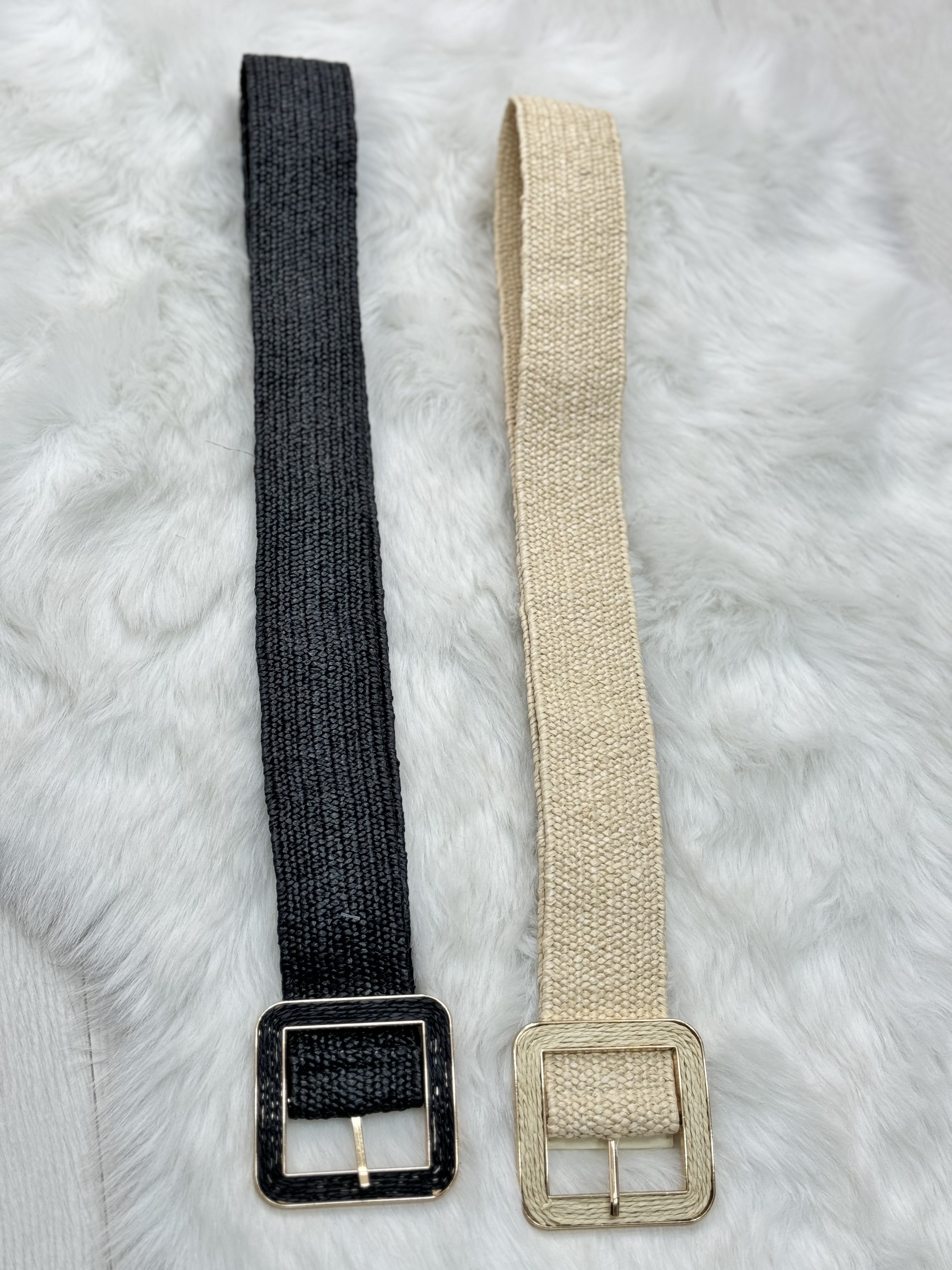 Drucilla Straw Woven Belt