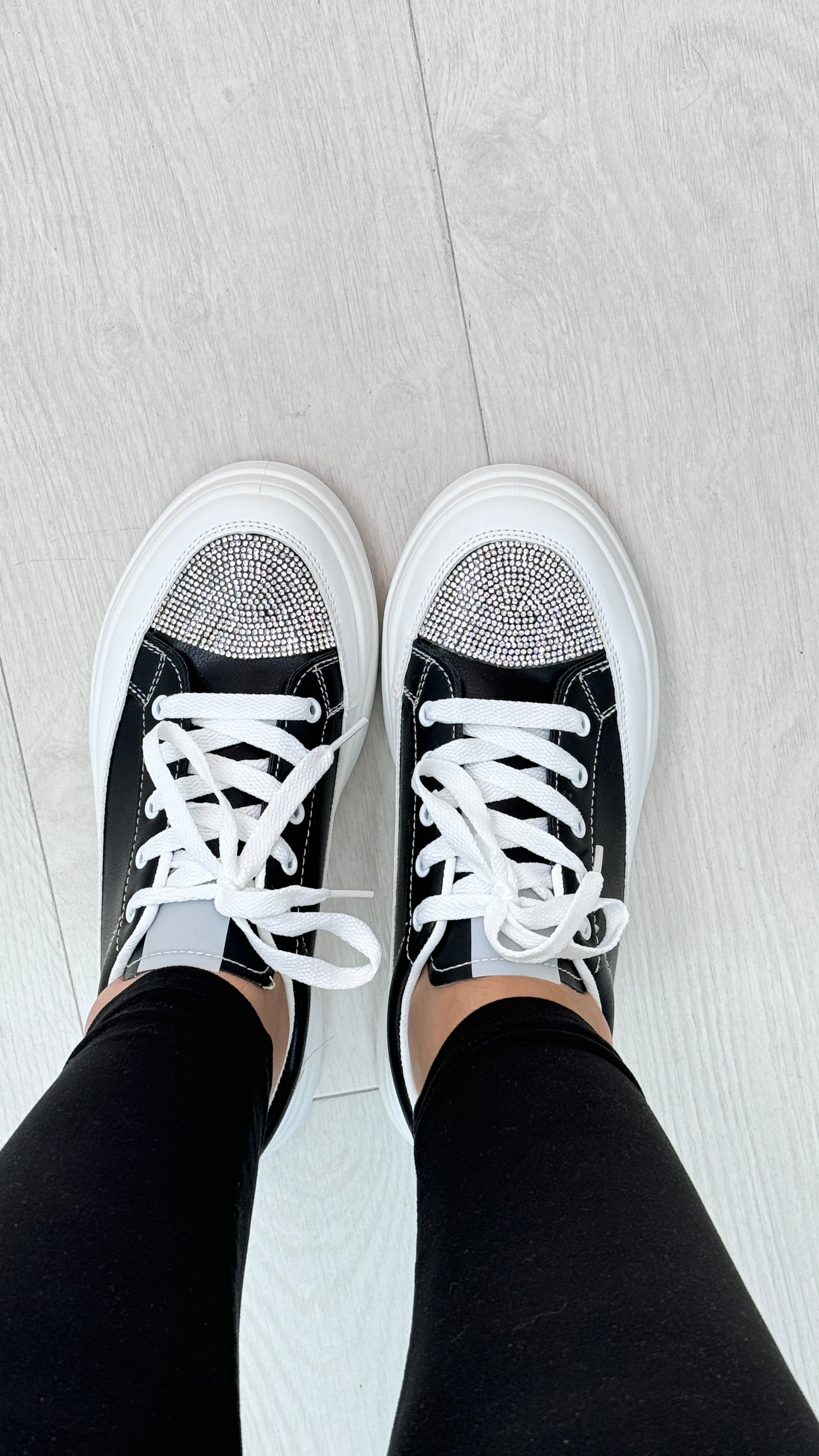 Sage Diamante Detail Platform Trainers