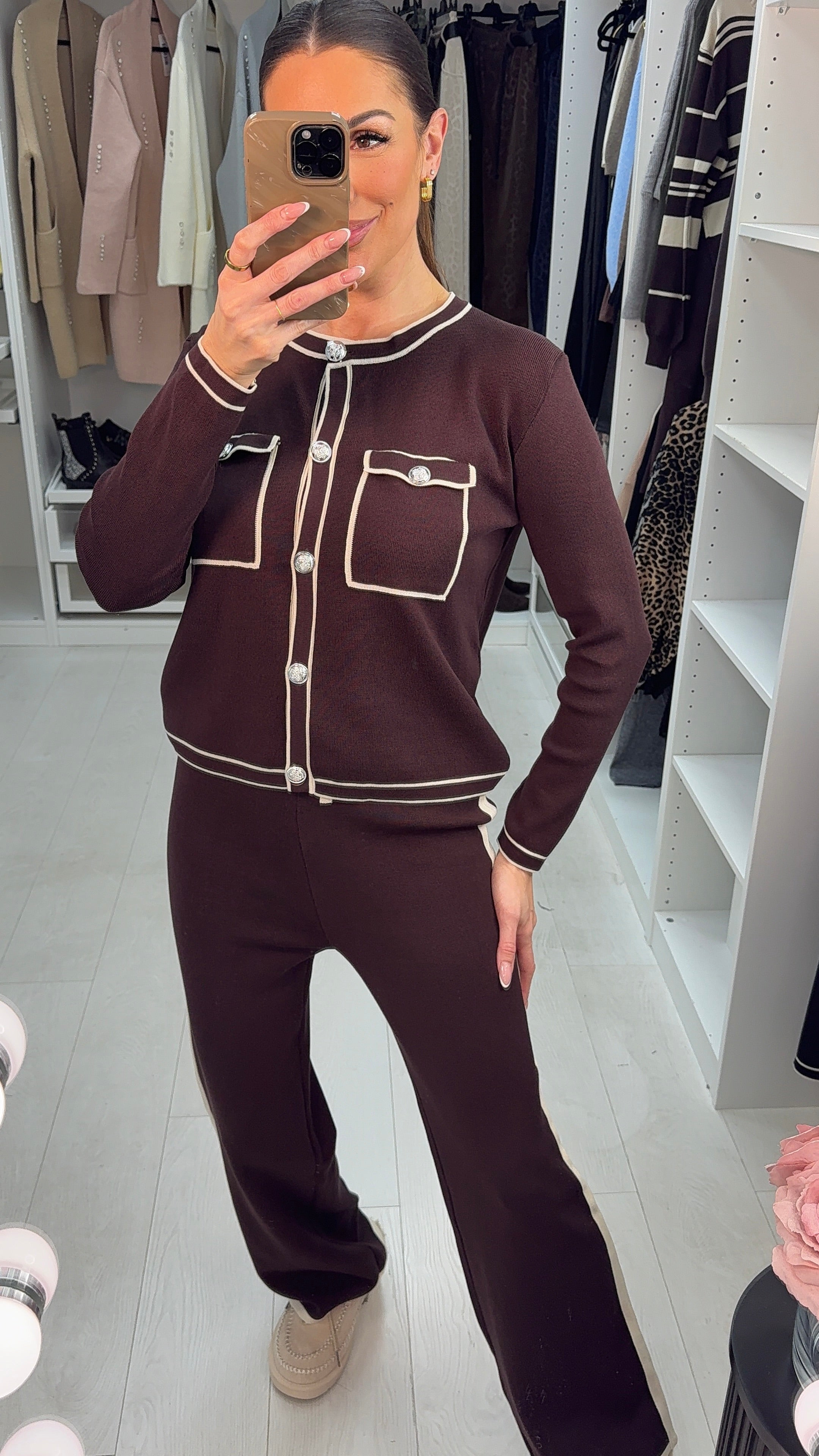 Franceska Colour Block Hem Loungewear Set