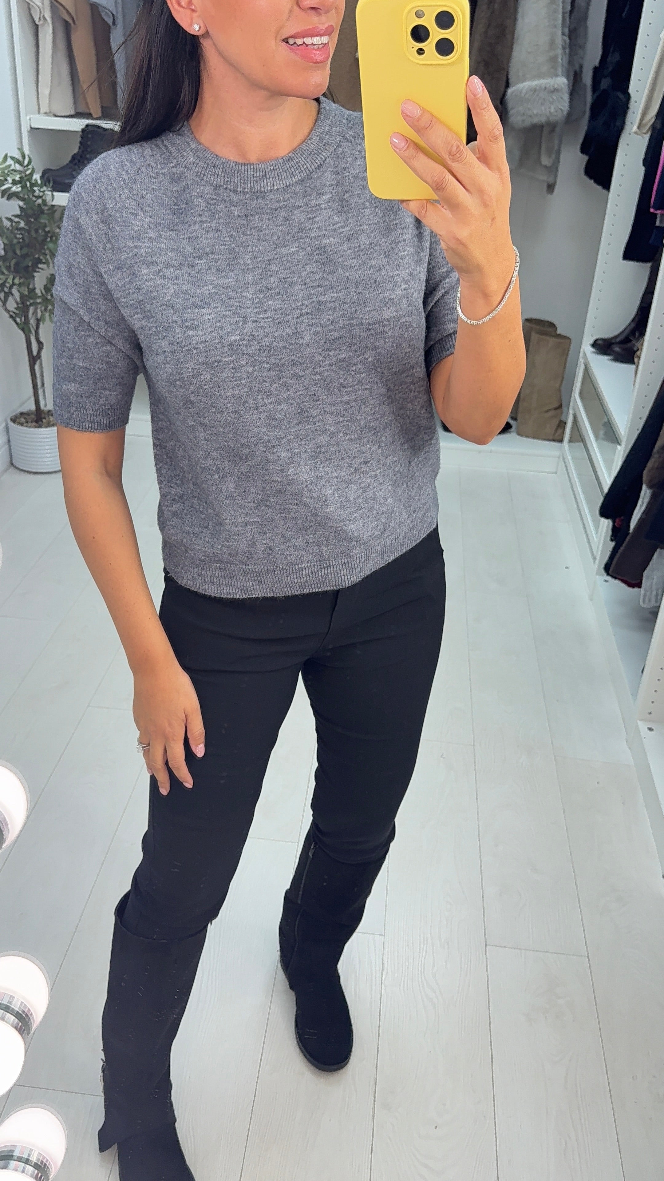 Elyanah Short Sleeve Round Neck Jumper