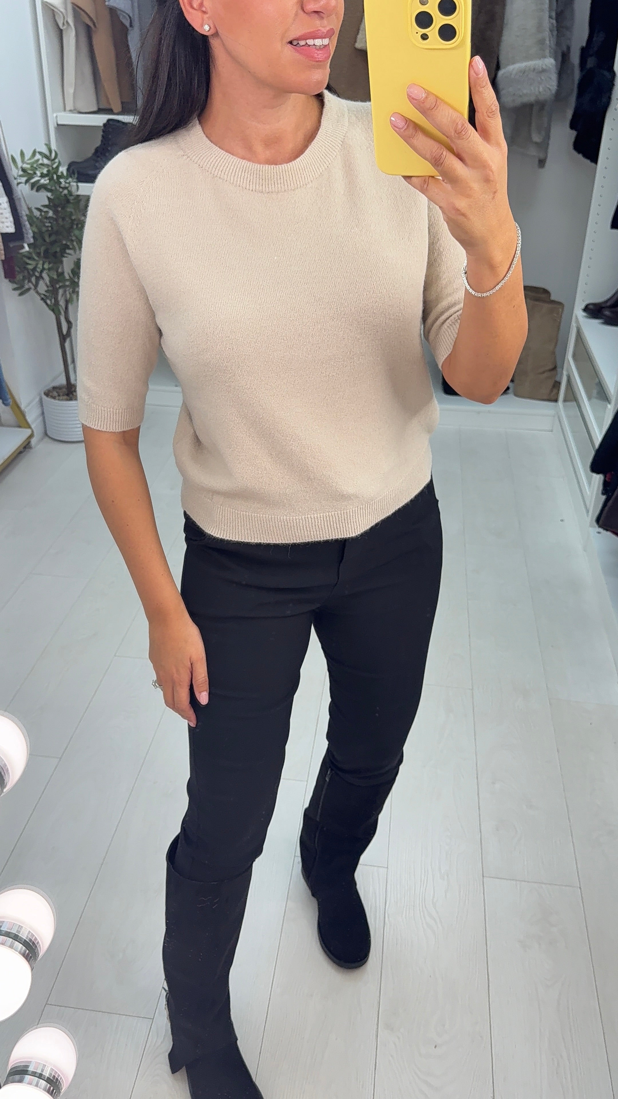 Elyanah Short Sleeve Round Neck Jumper