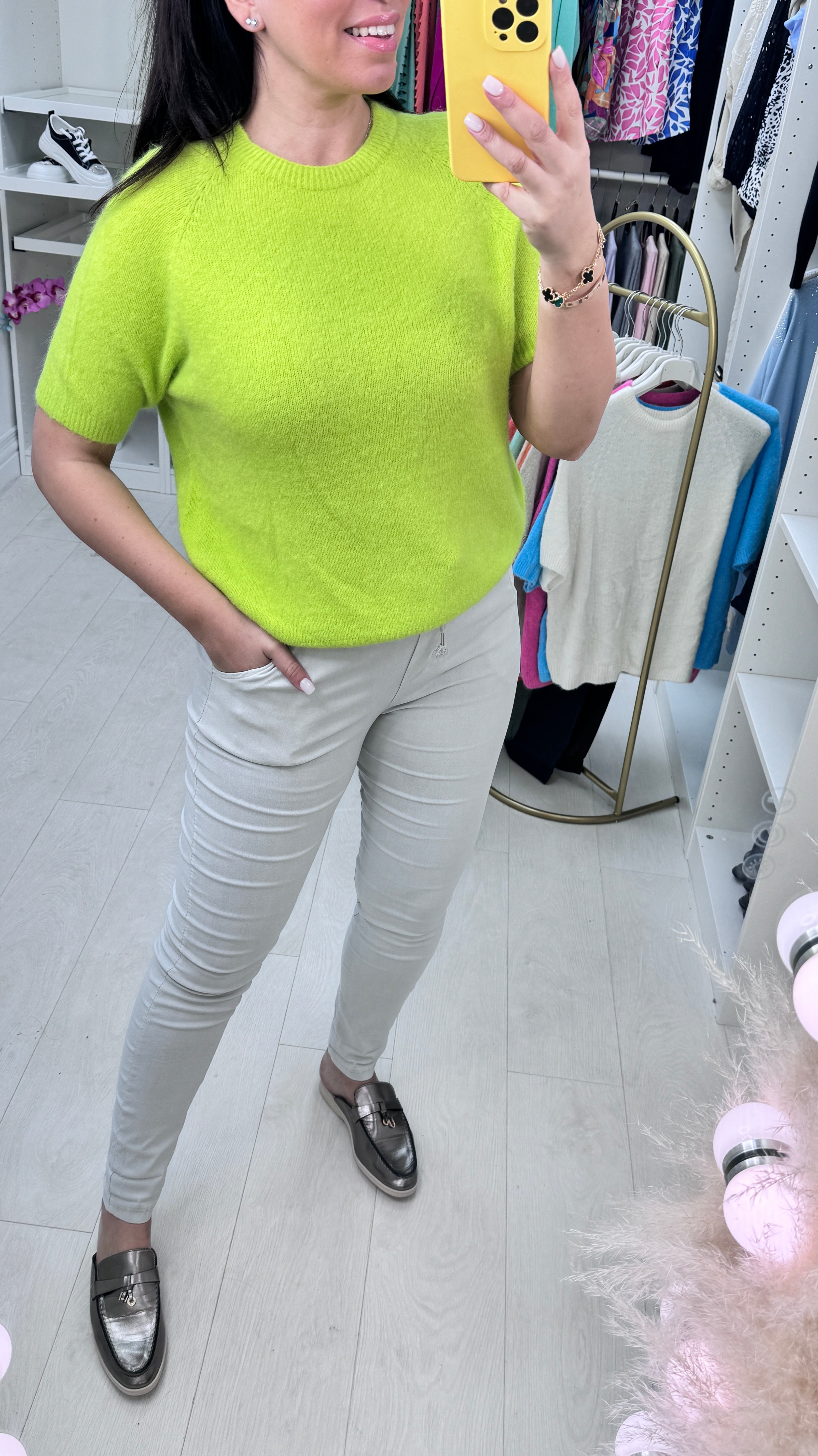 Keisha Short Sleeve Round Neck Jumper