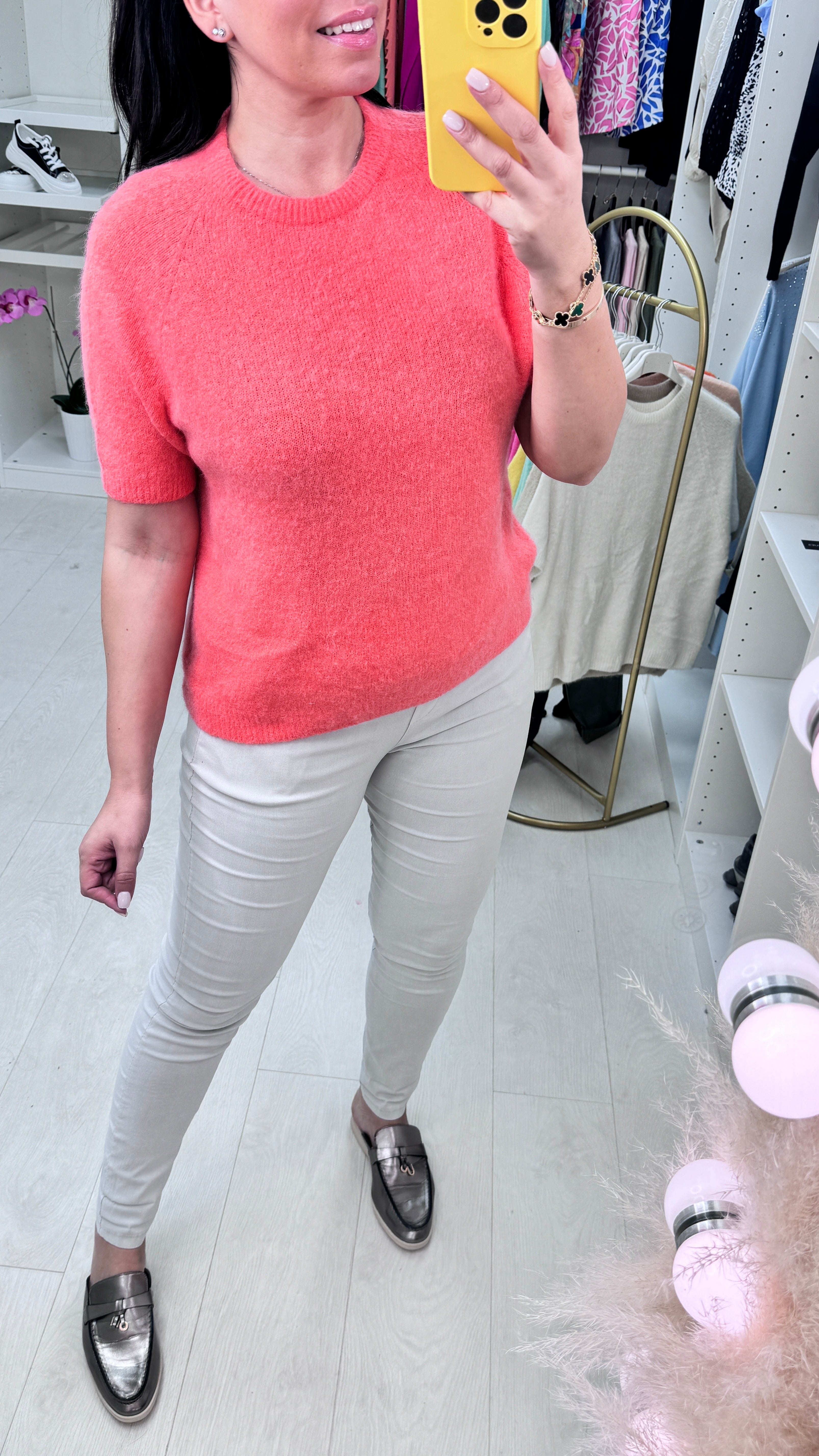 Keisha Short Sleeve Round Neck Jumper