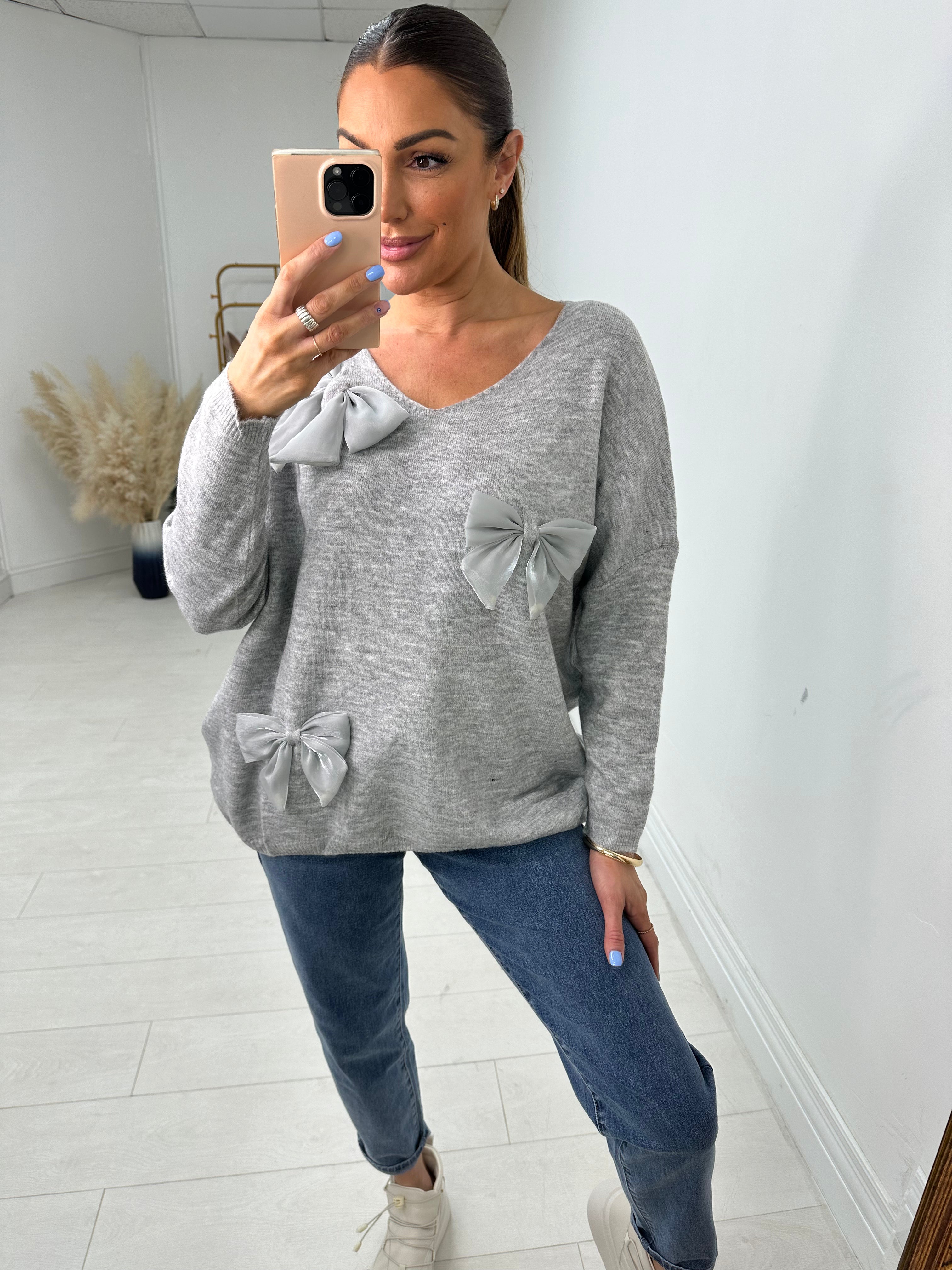 Julie Bow Detail Jumper