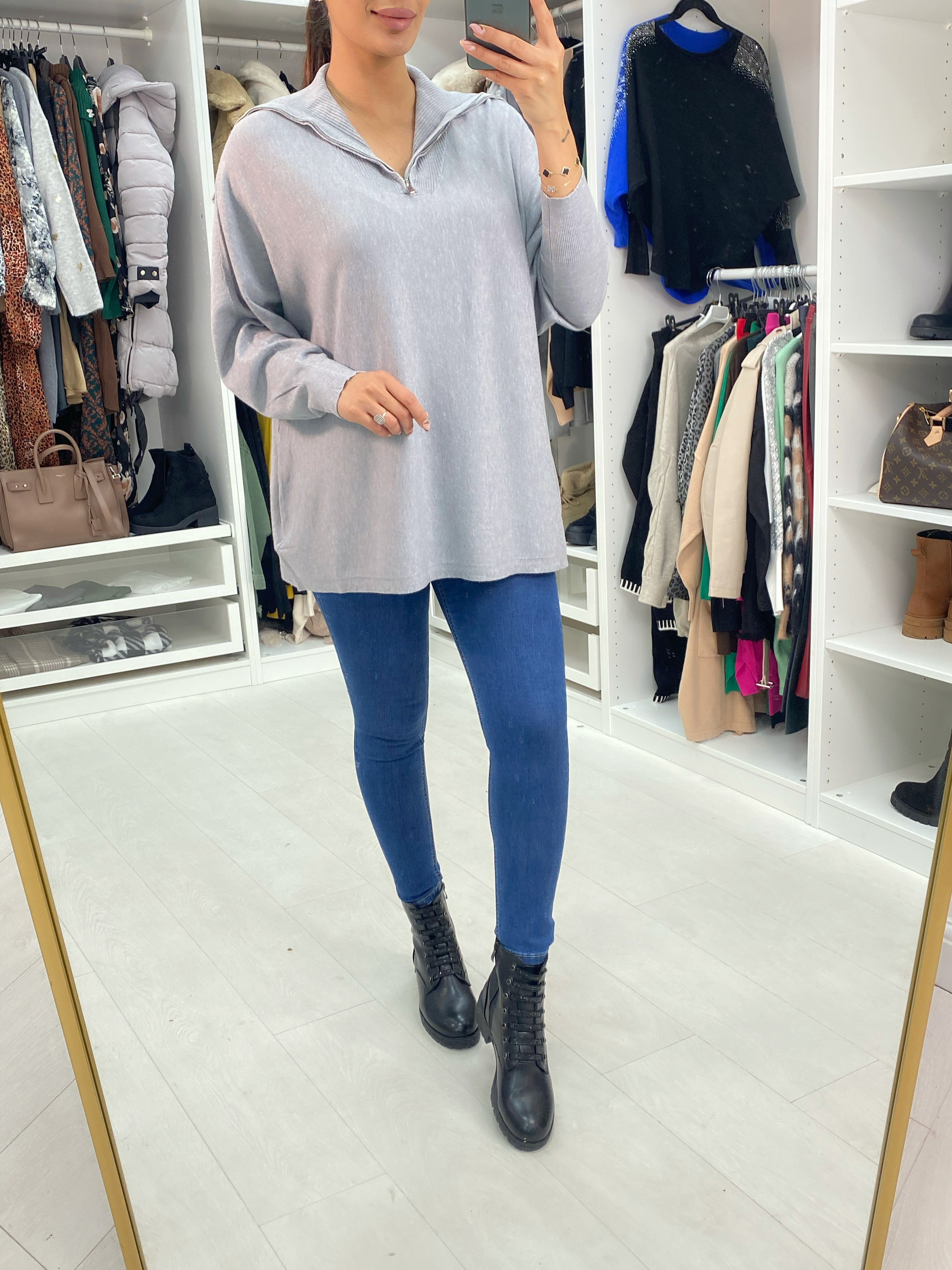 Nolan Half-Zip Knit Jumper