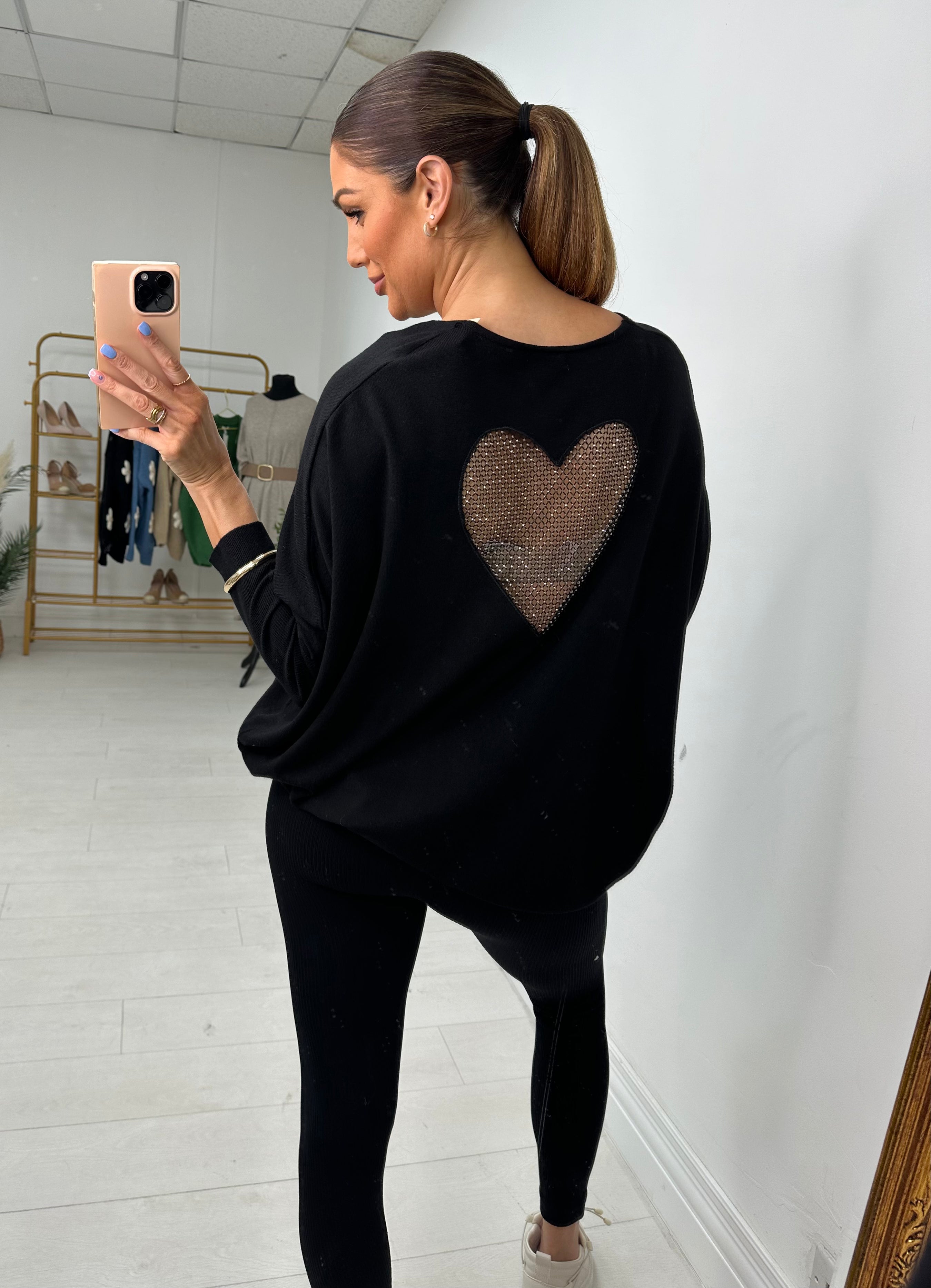 Estelia Diamante Front And Back Detail Jumper