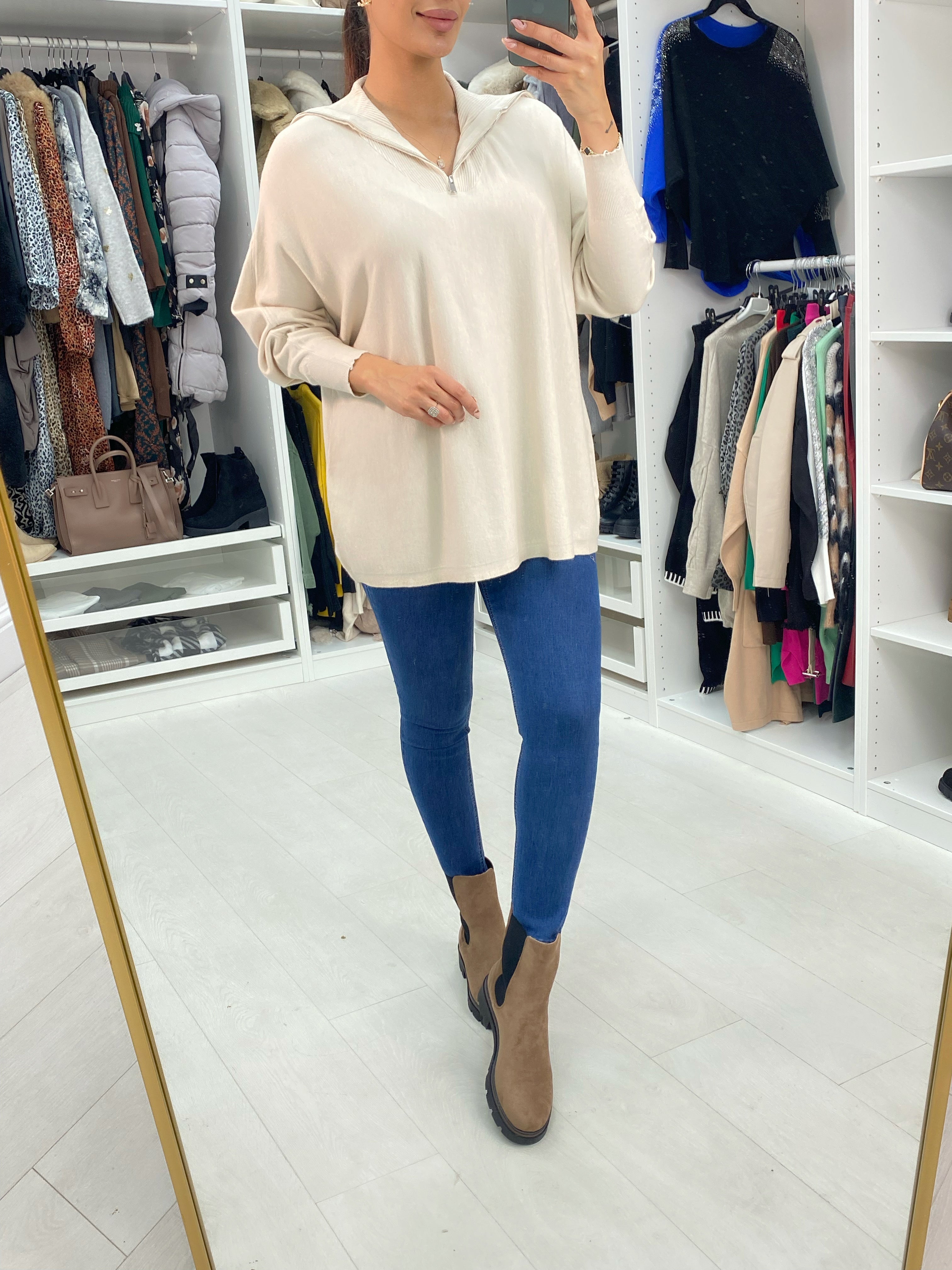 Nolan Half-Zip Knit Jumper