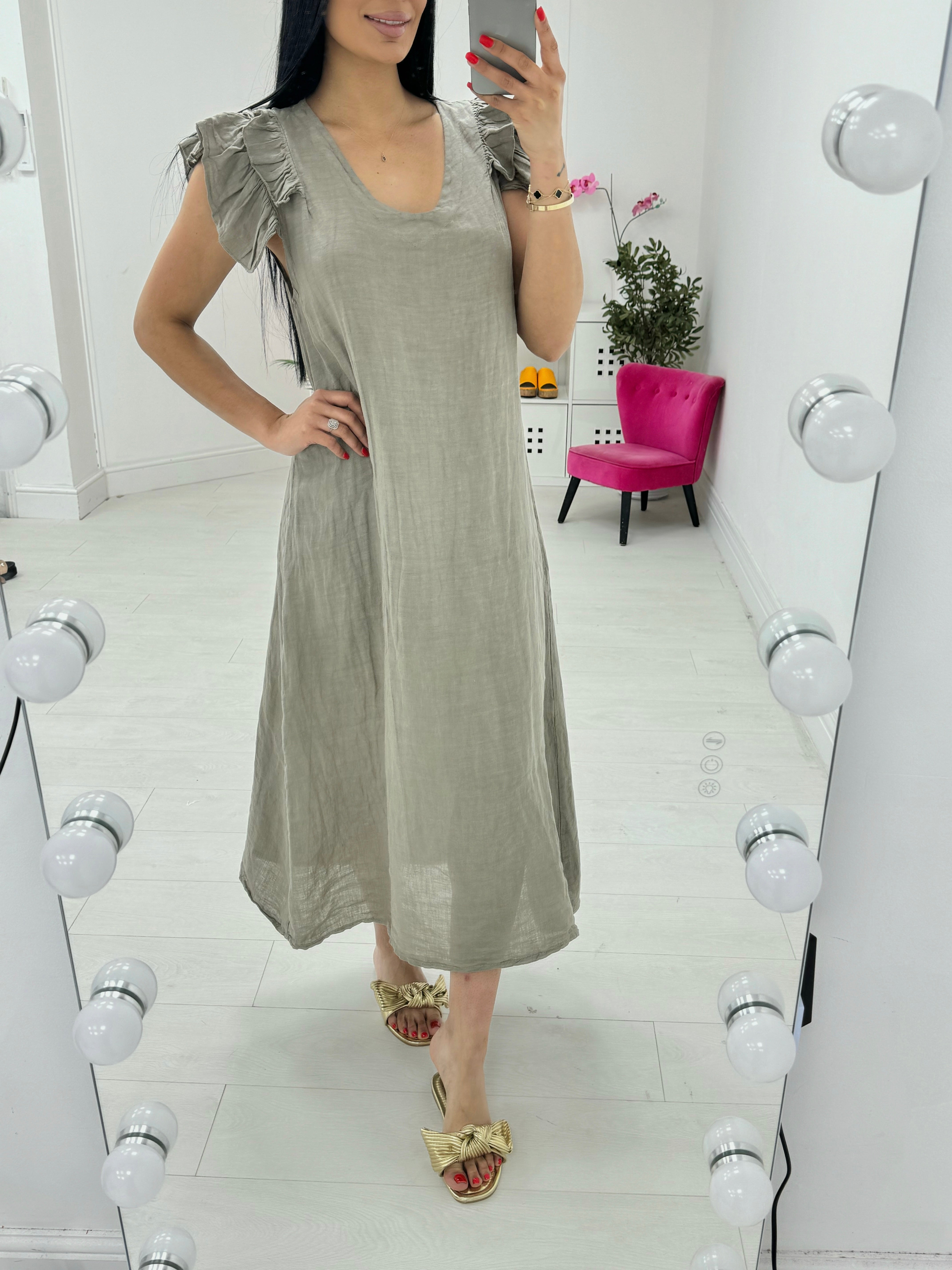 Divine Linen Maxi Dress
