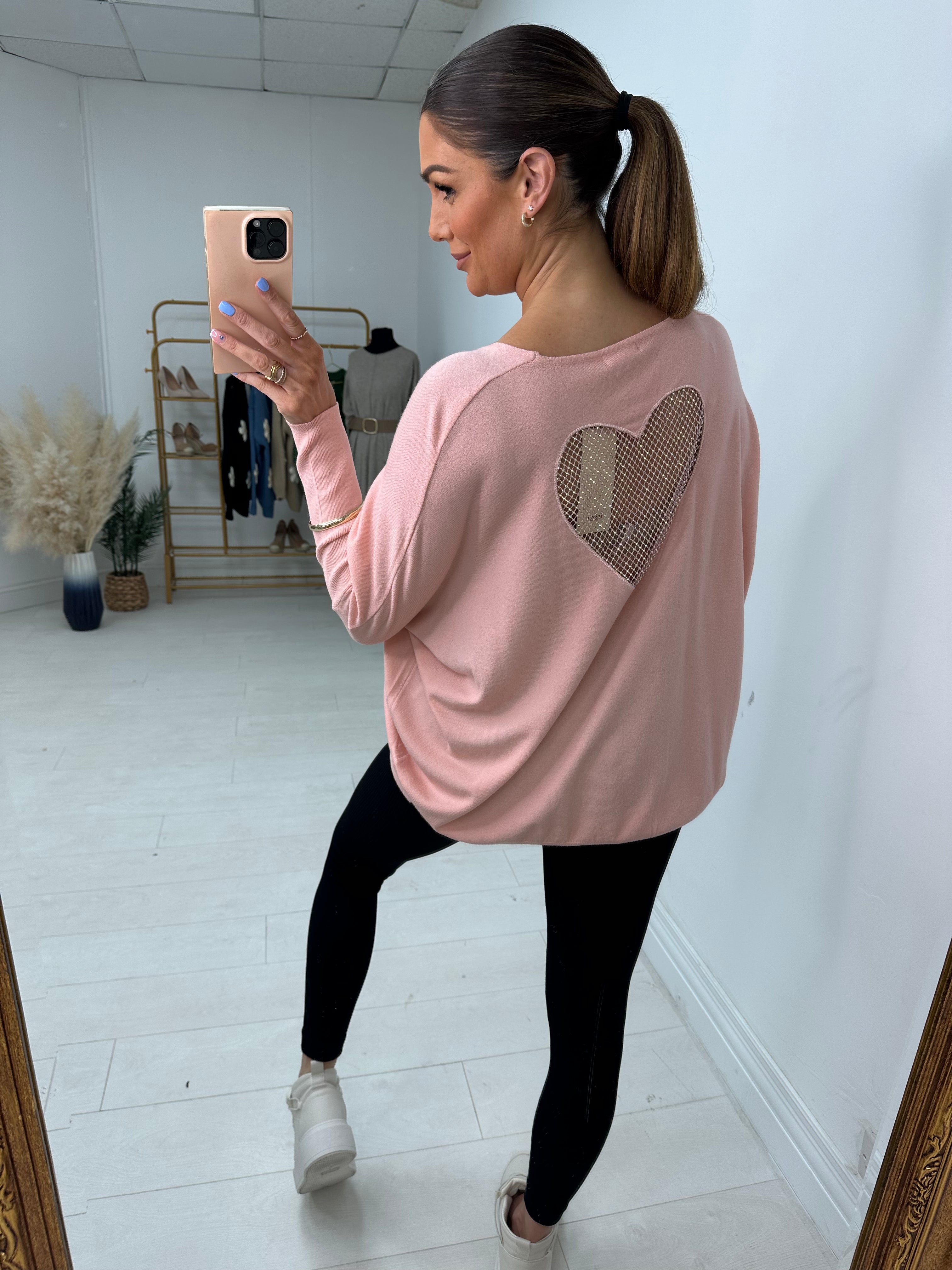 Estelia Diamante Front And Back Detail Jumper