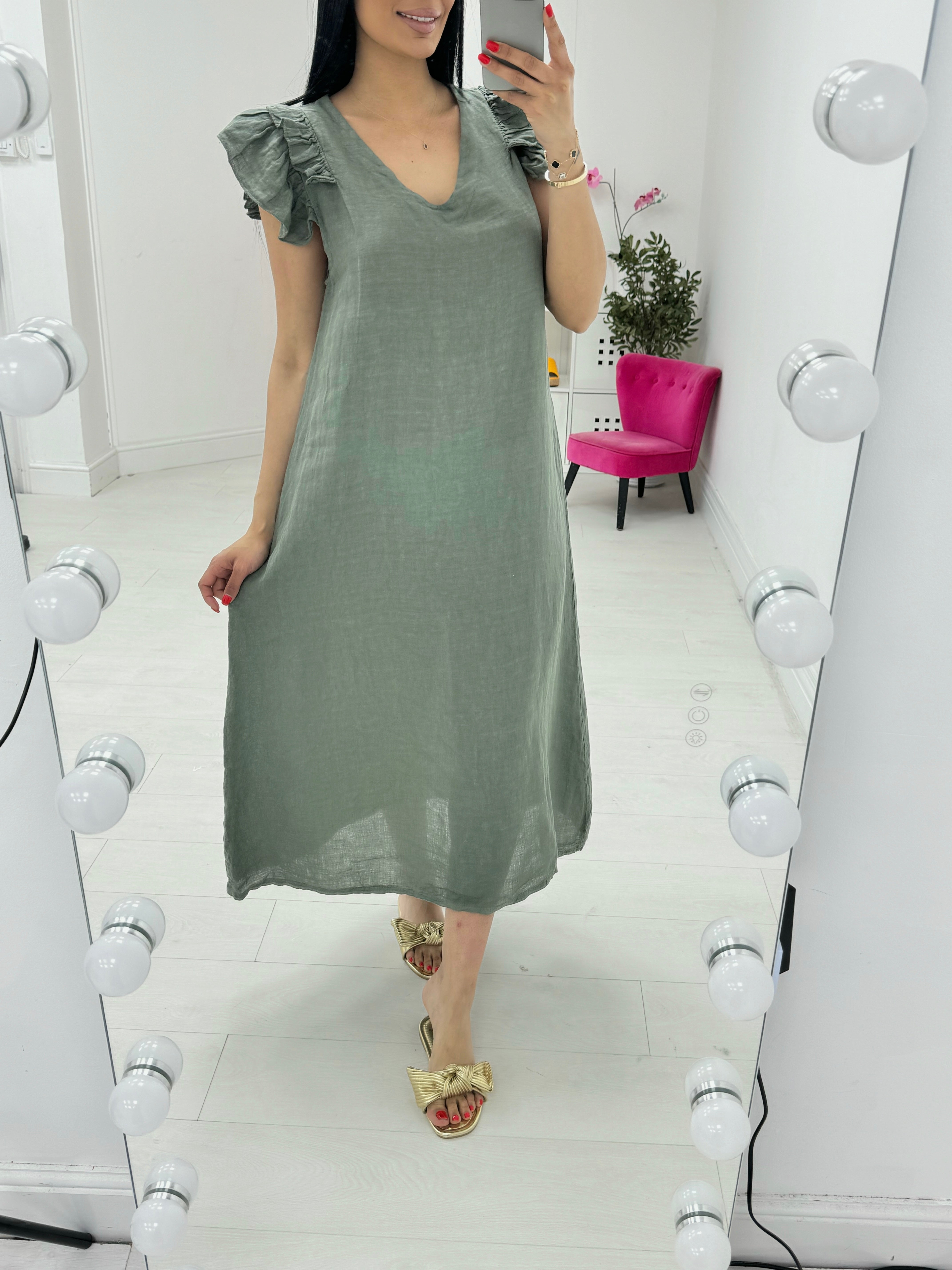 Divine Linen Maxi Dress