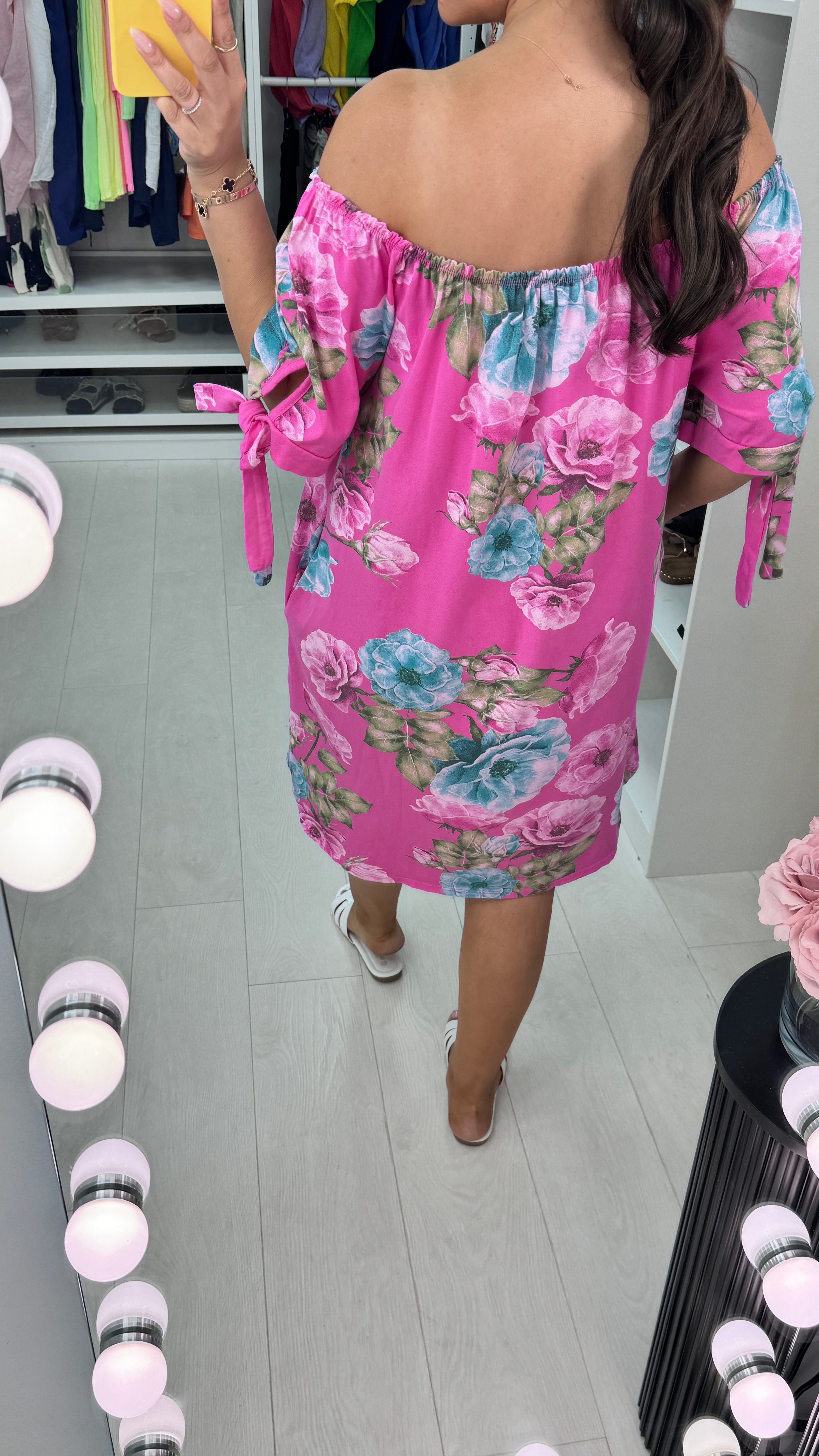 Briella Floral Bardot Dress