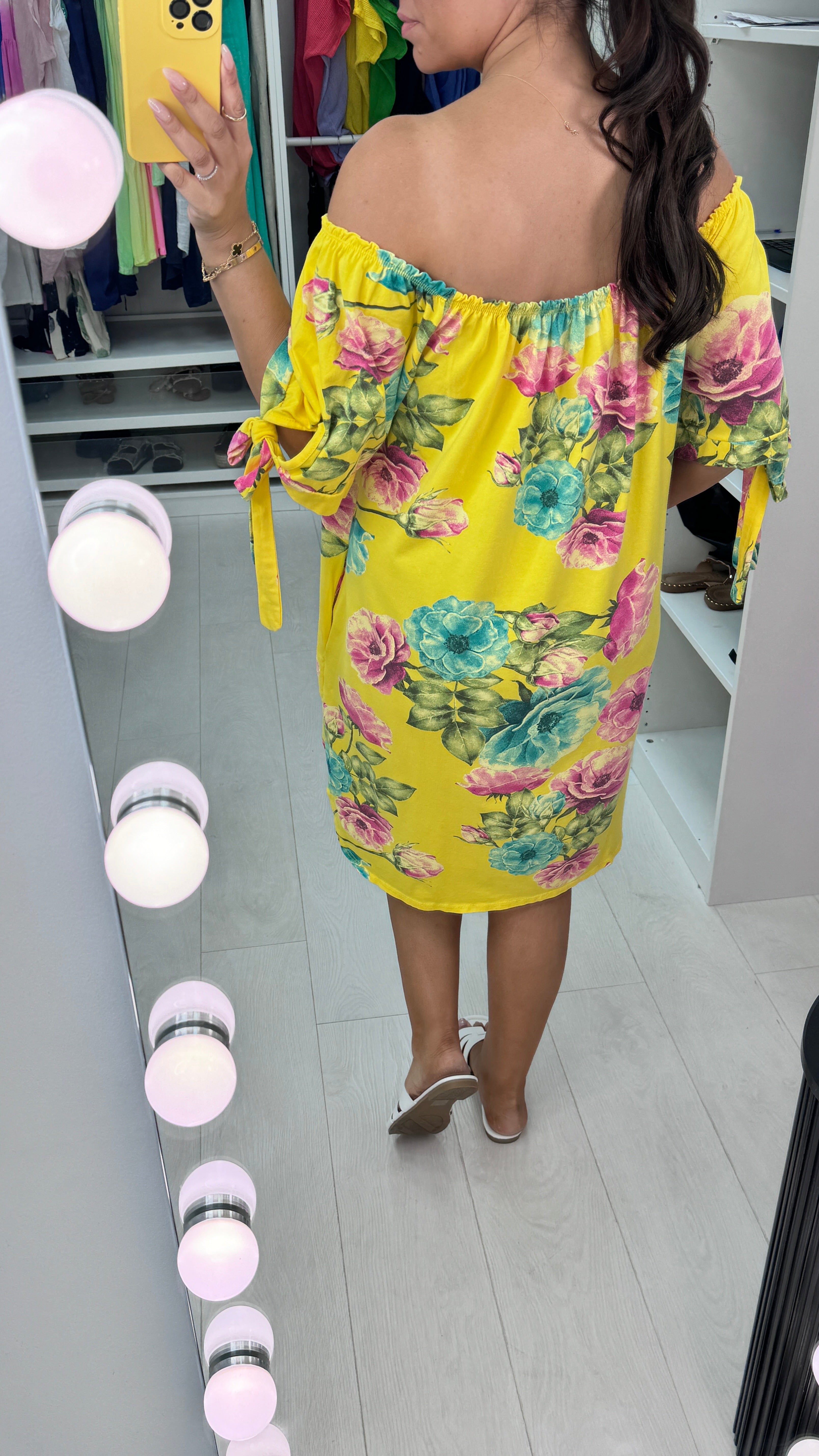 Briella Floral Bardot Dress