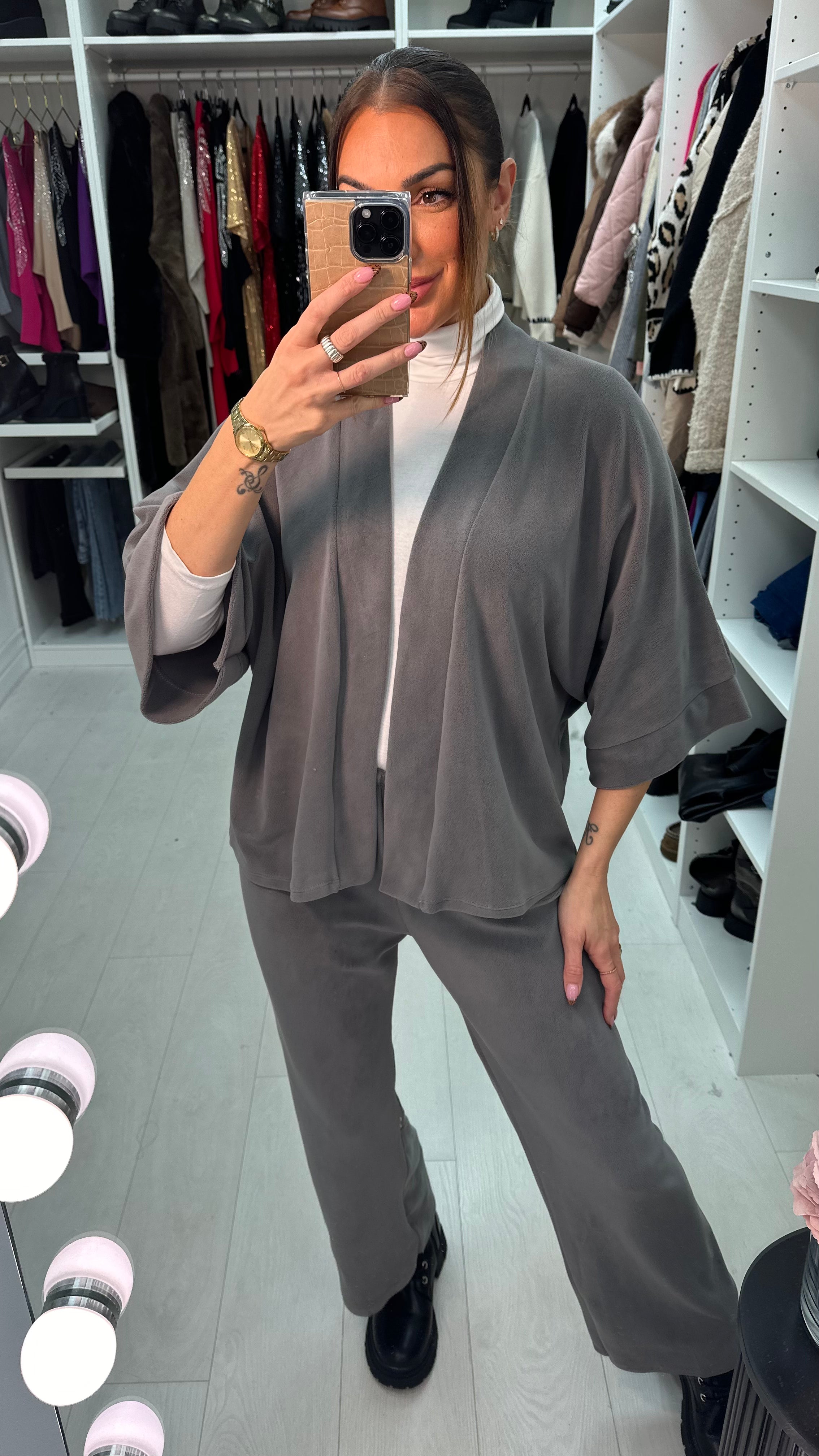 Katina Super Soft Fleece Kimono Co-Ord Set