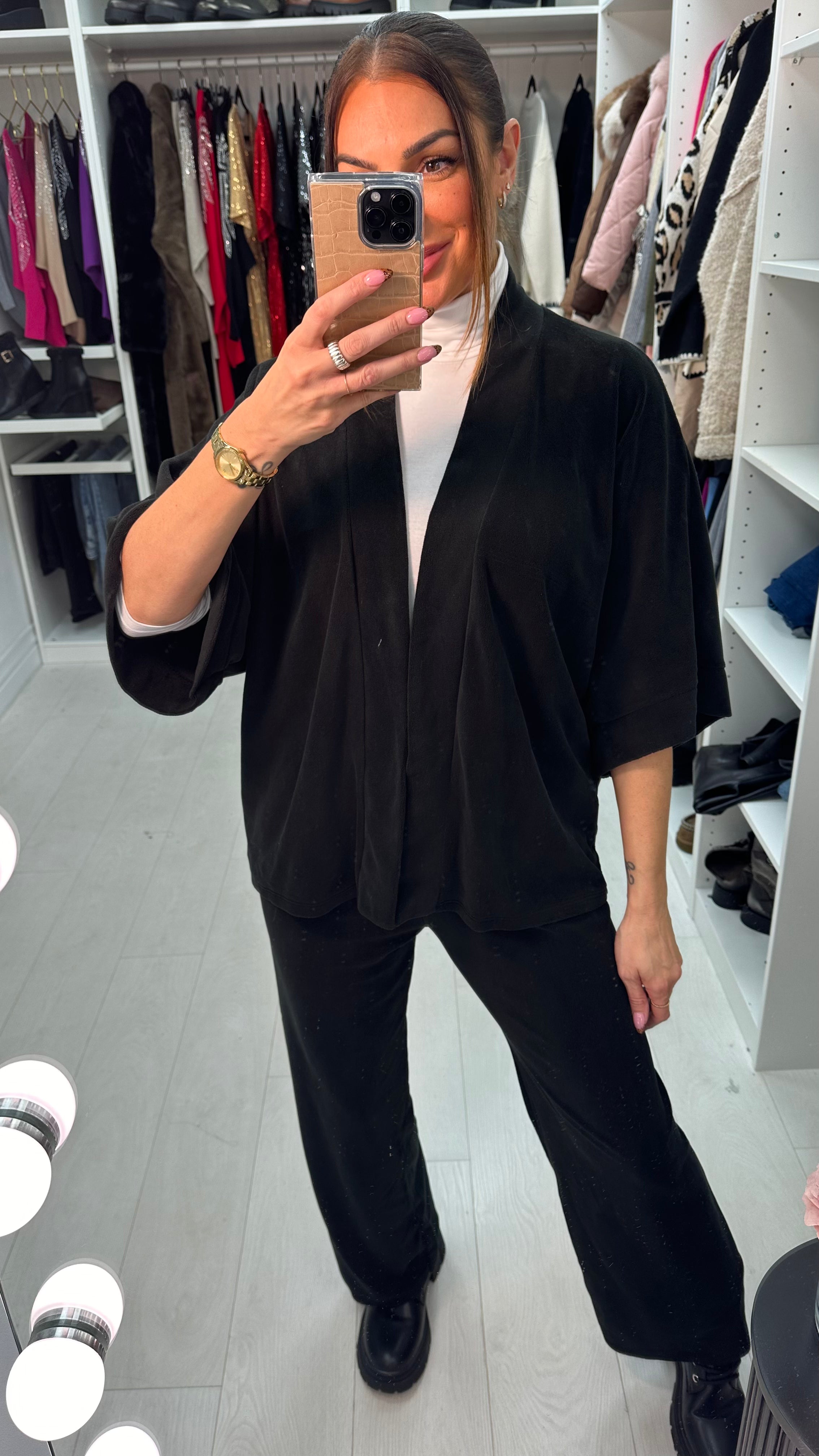 Katina Super Soft Fleece Kimono Co-Ord Set