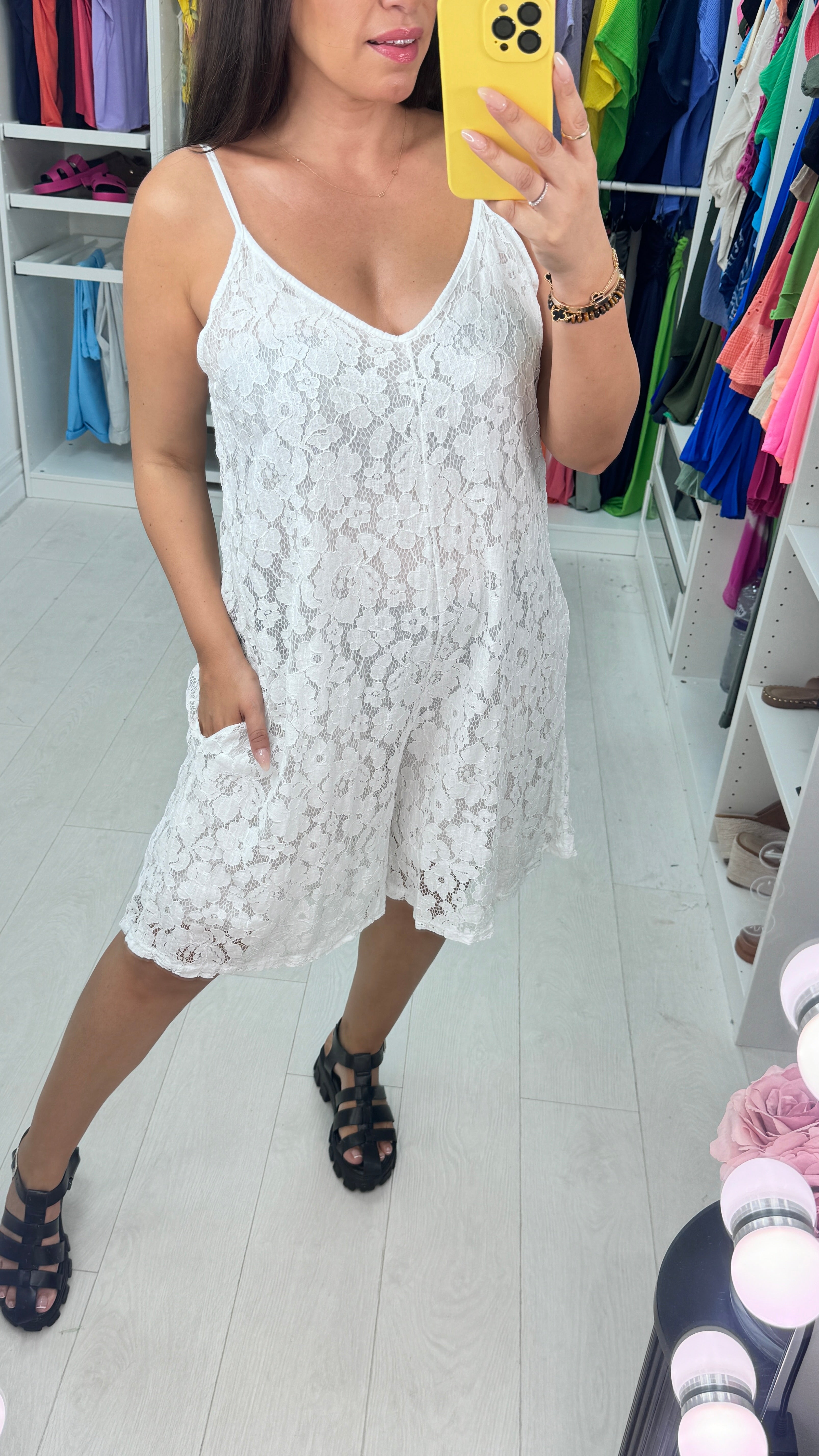 Oakley Floral Lace Loose Fit Playsuit