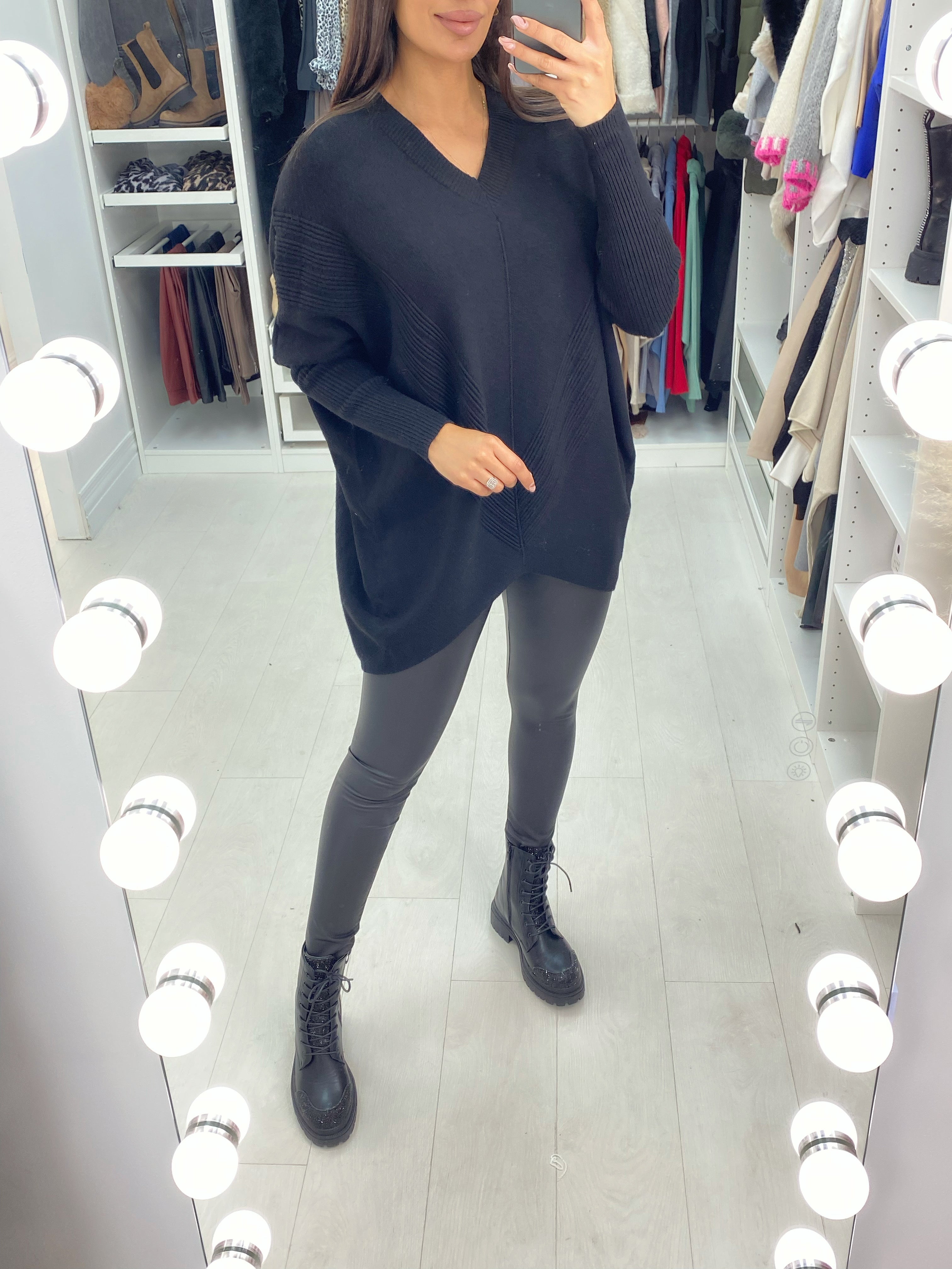 Candice Asymmetric Detail Knit Jumper