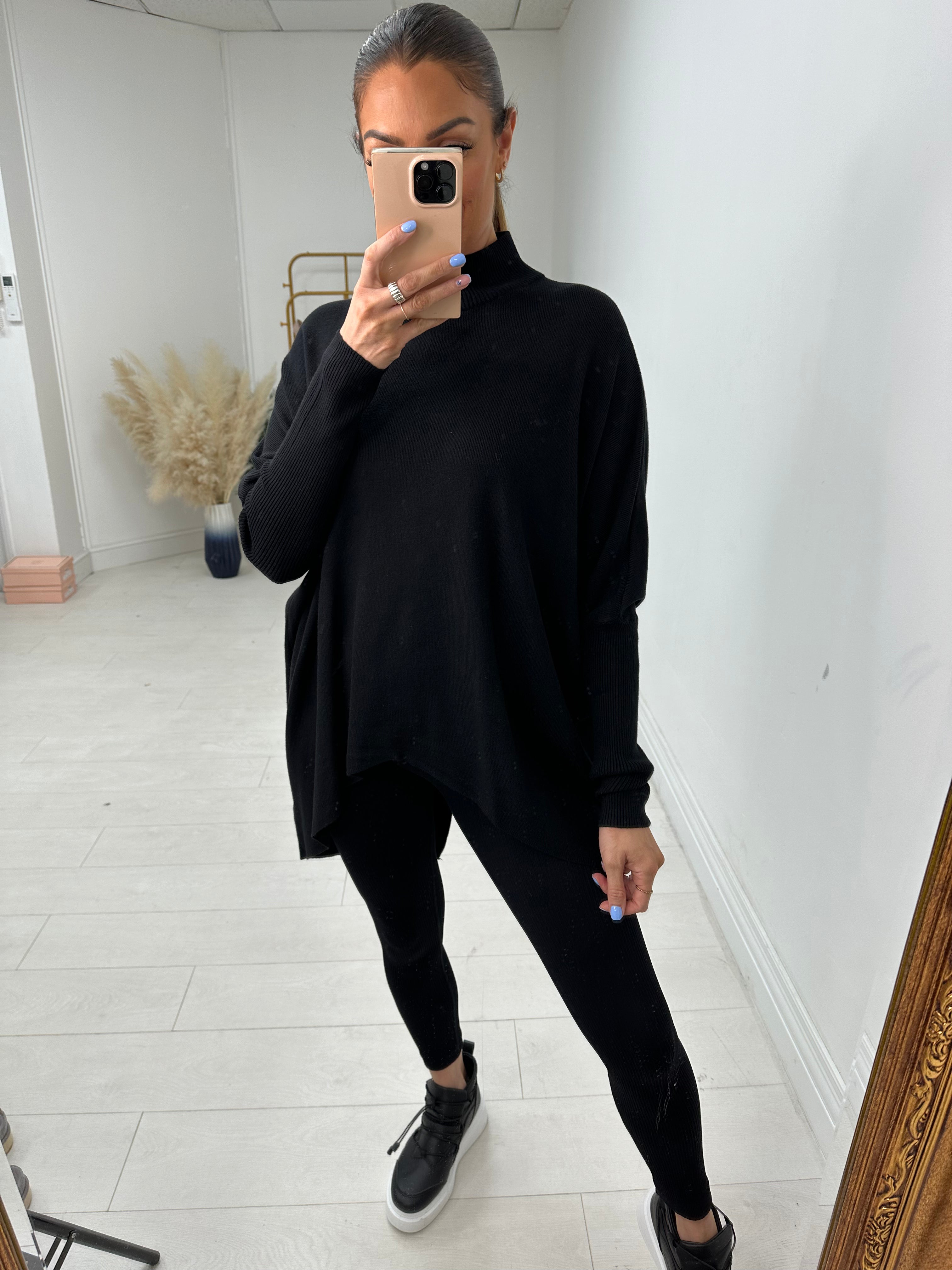 Myla Plain Sequin Bow Back Jumper