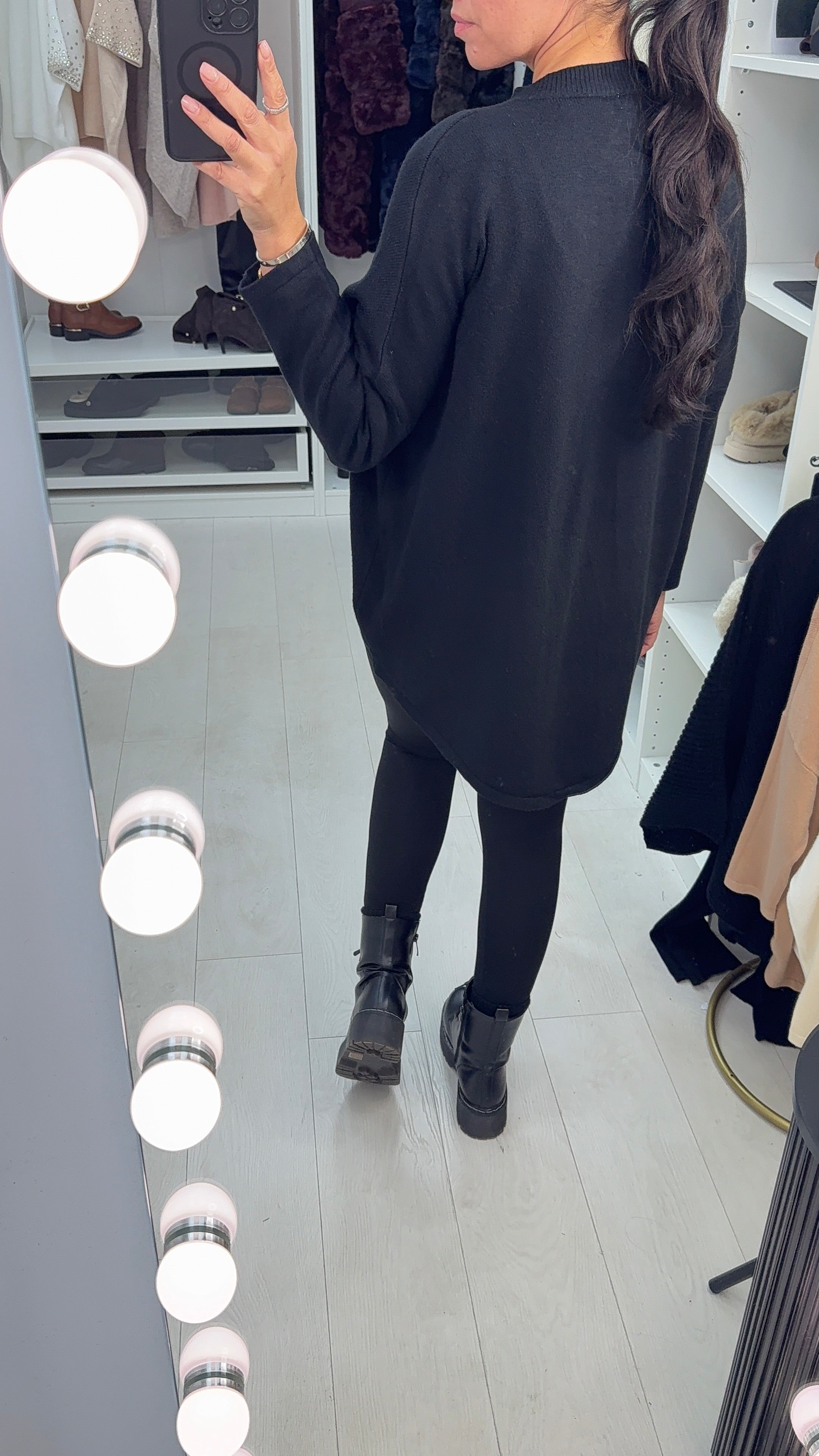 Margo Pearl Heart Detailed Loose Fit Jumper