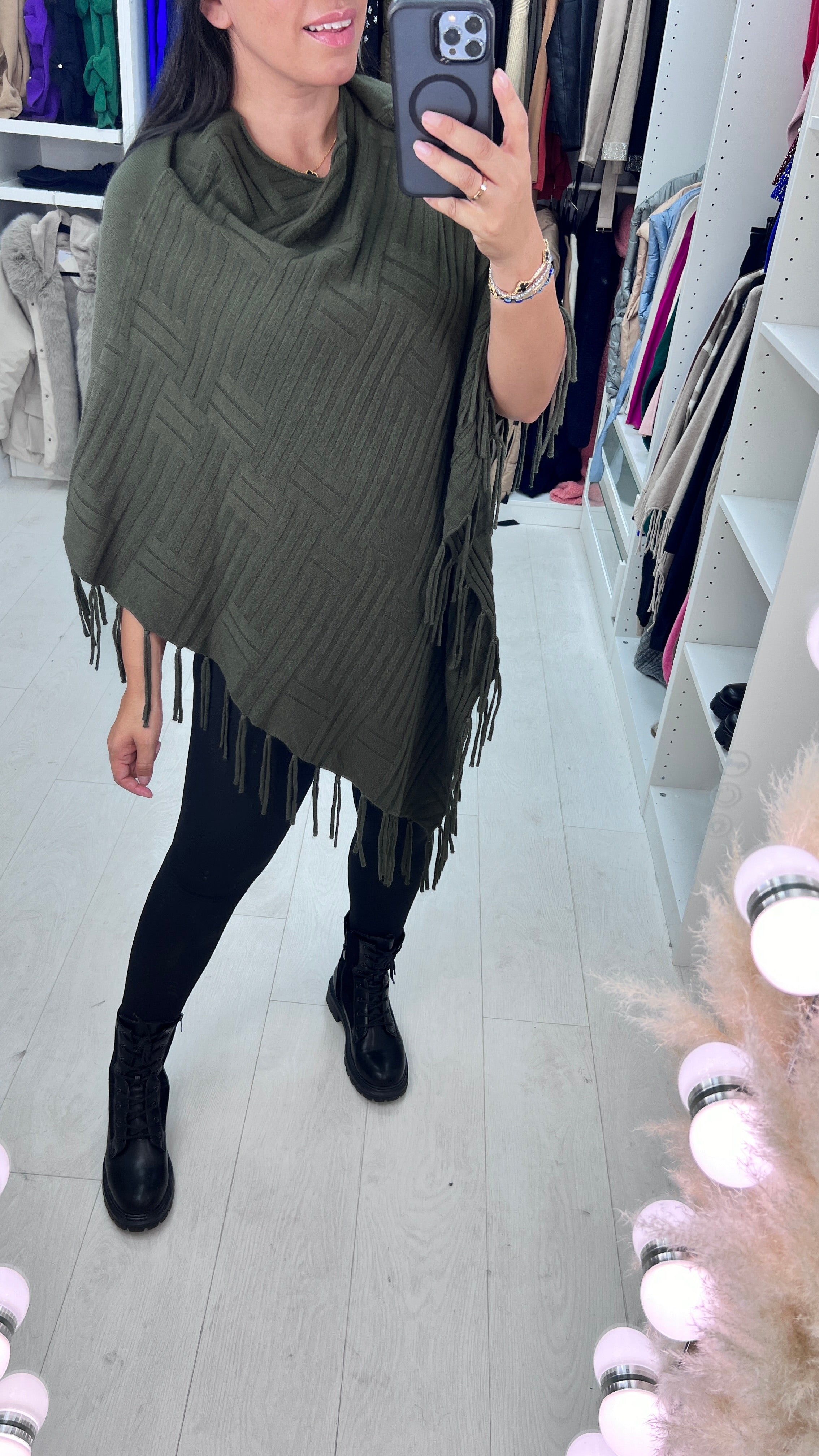 Colette Squared Tassel Poncho