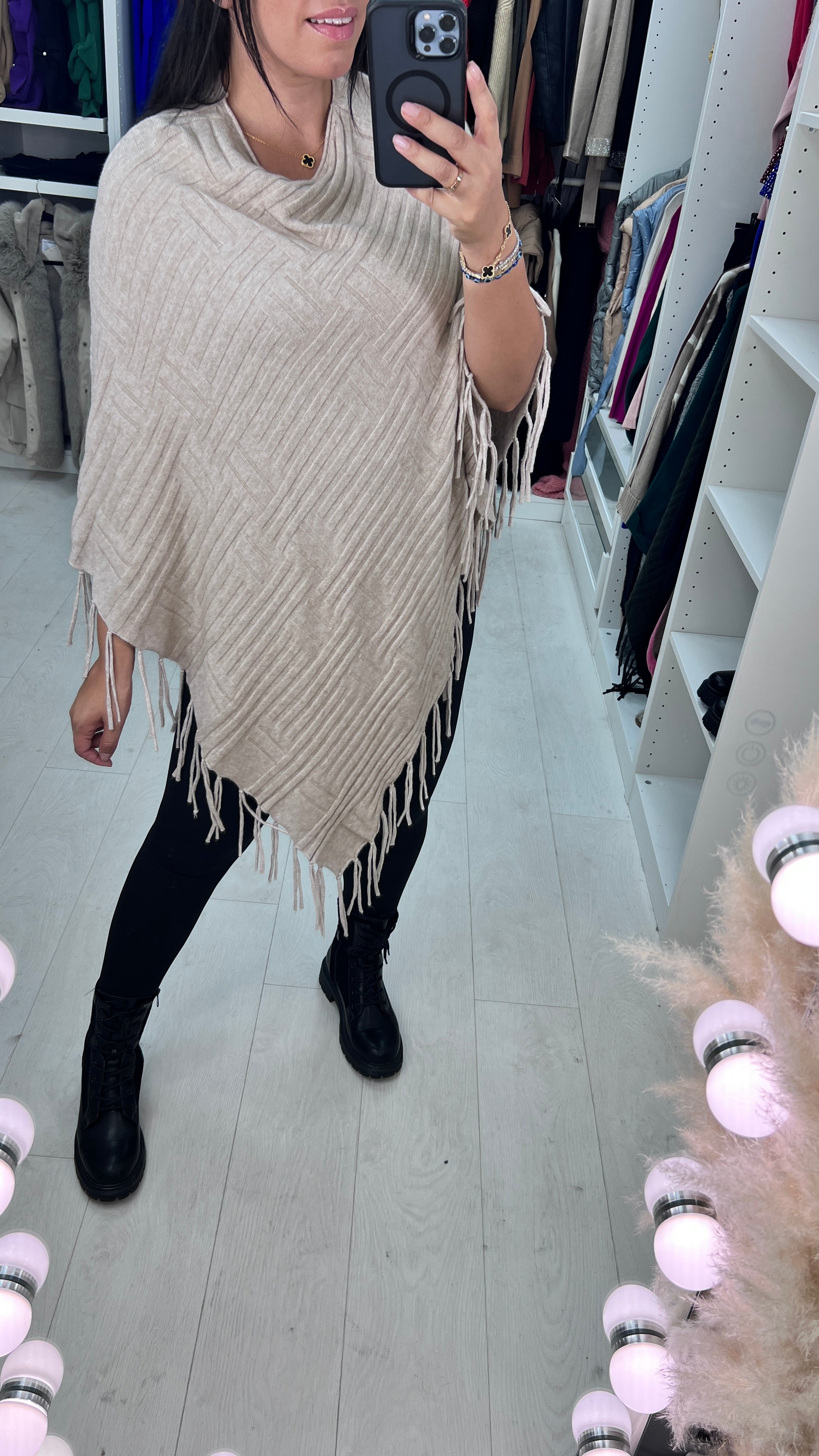 Colette Squared Tassel Poncho