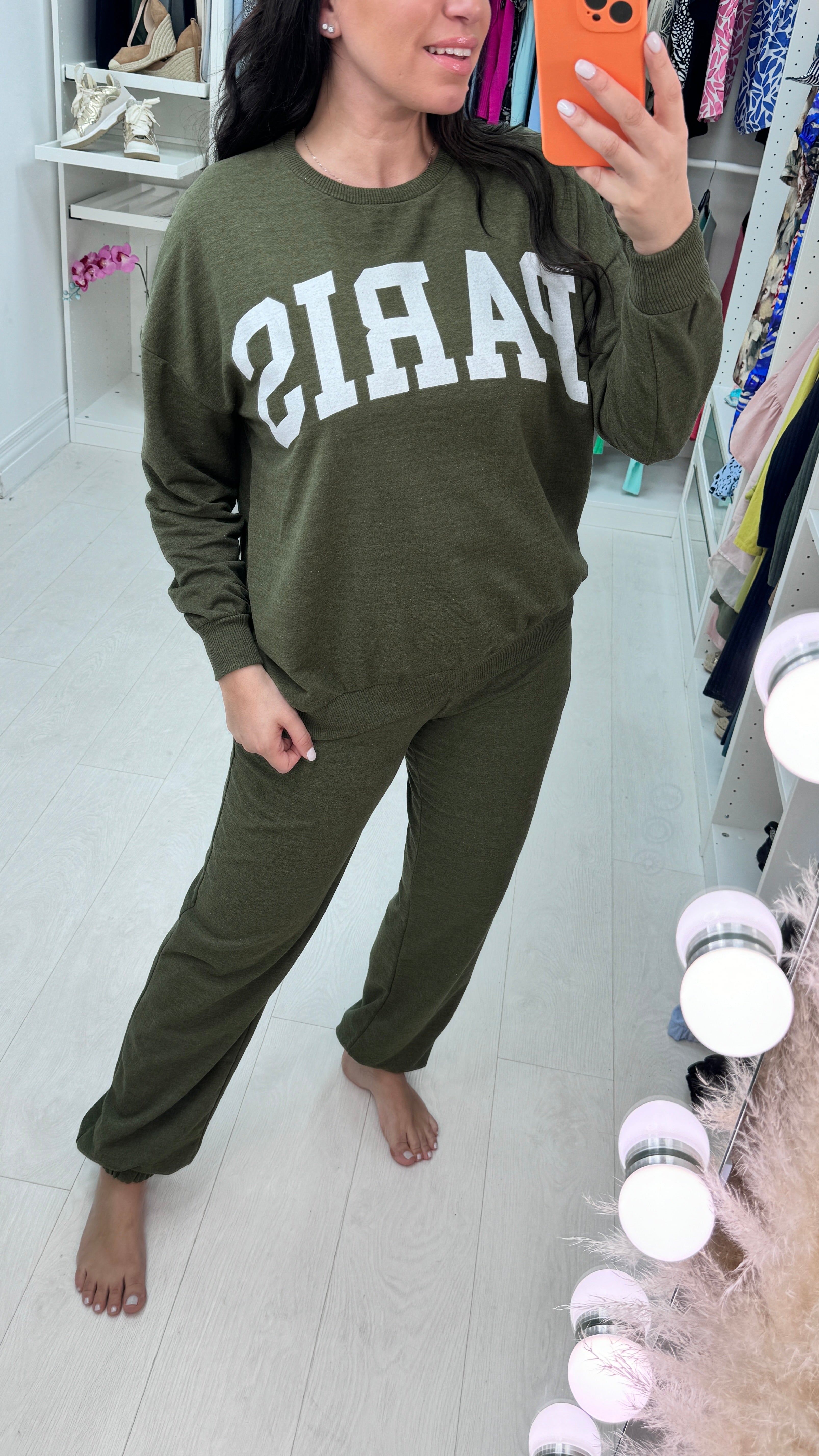 Belinda 'Paris' Slogan Loungeset