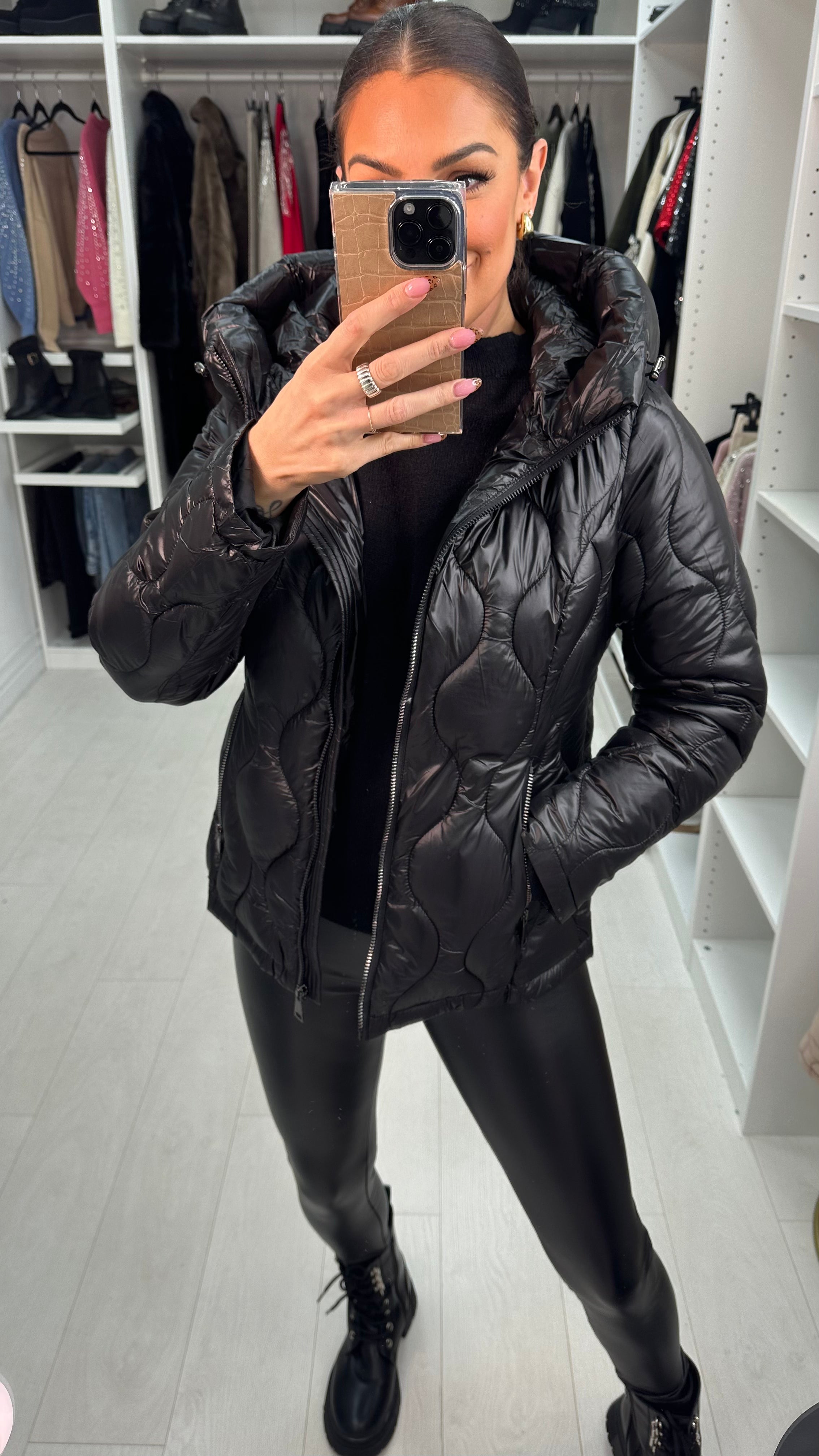 Lorenzo Plain Lightweight Padded Coat