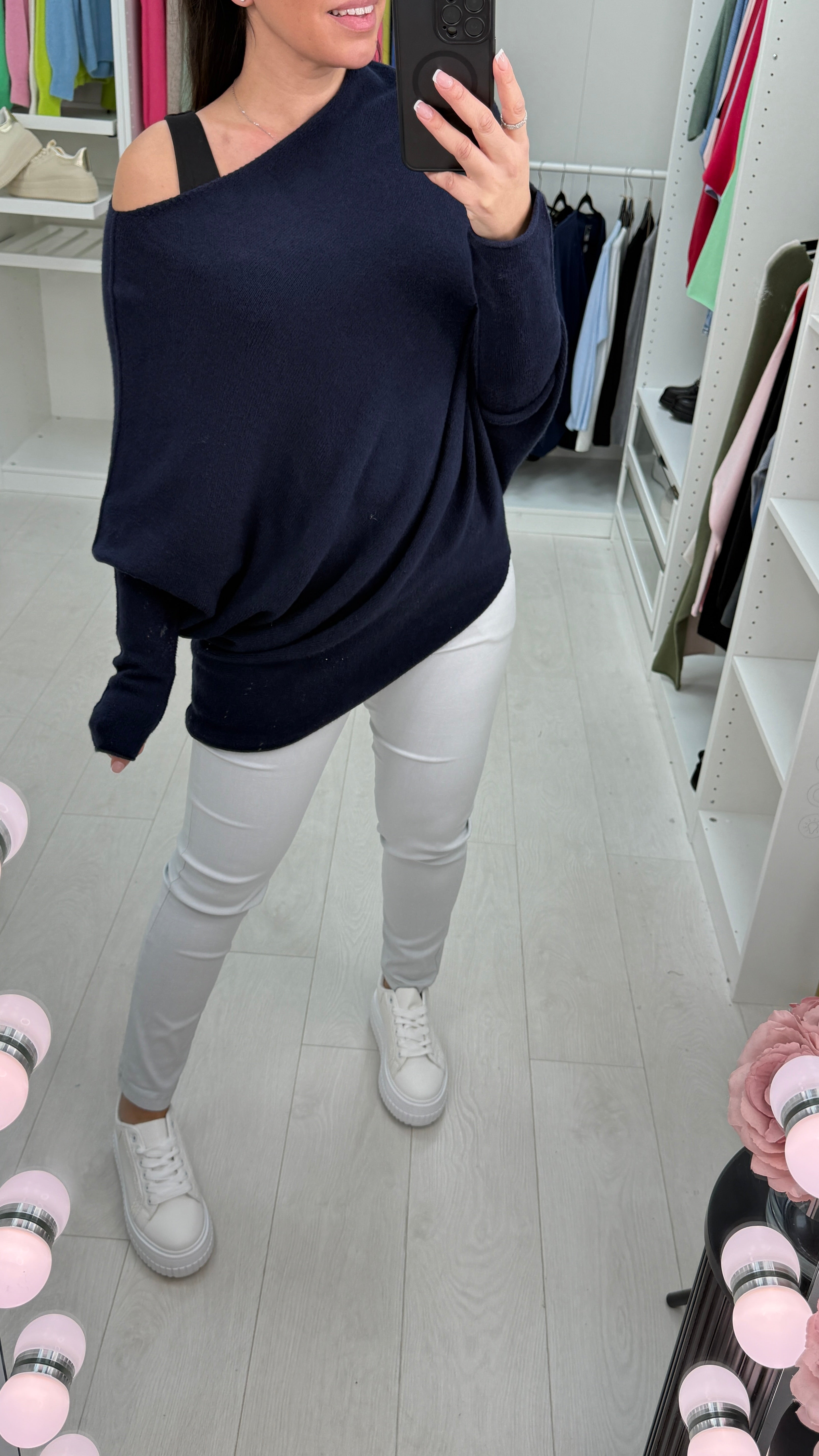 Nita Plain Asymmetric Jumper