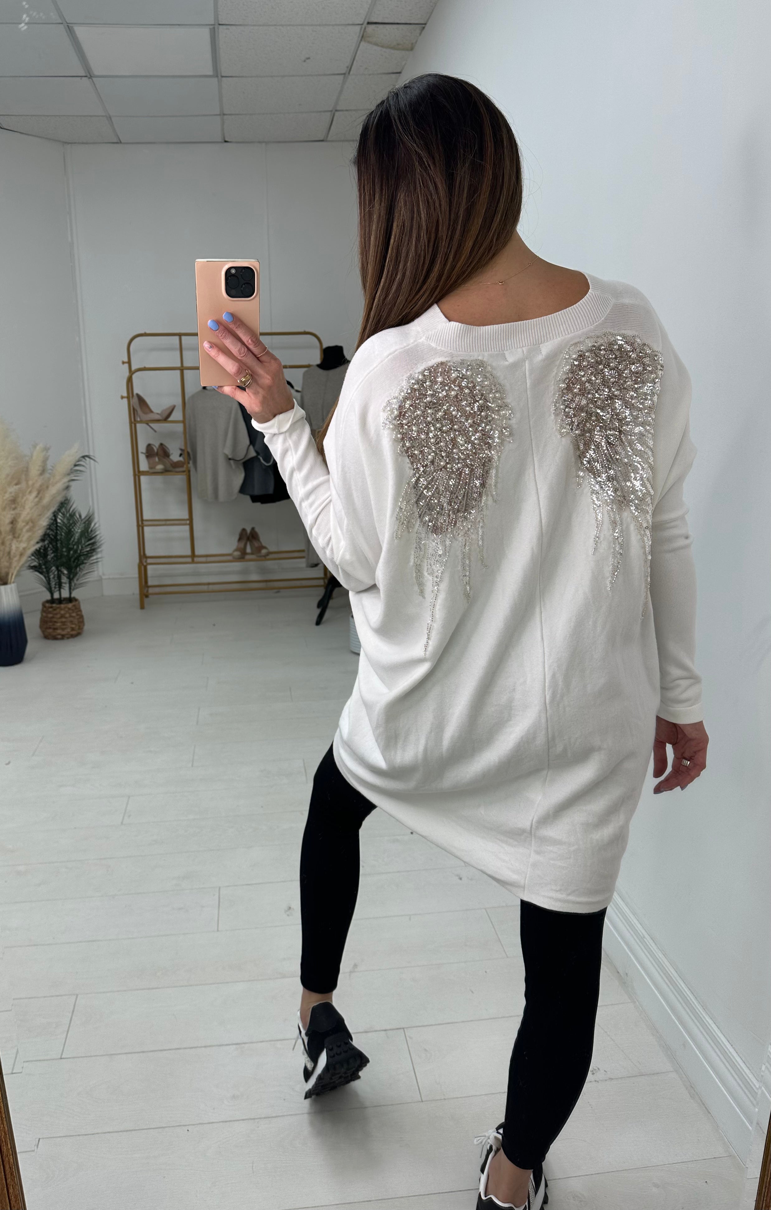 Temi Studded Angel Wing Jumper