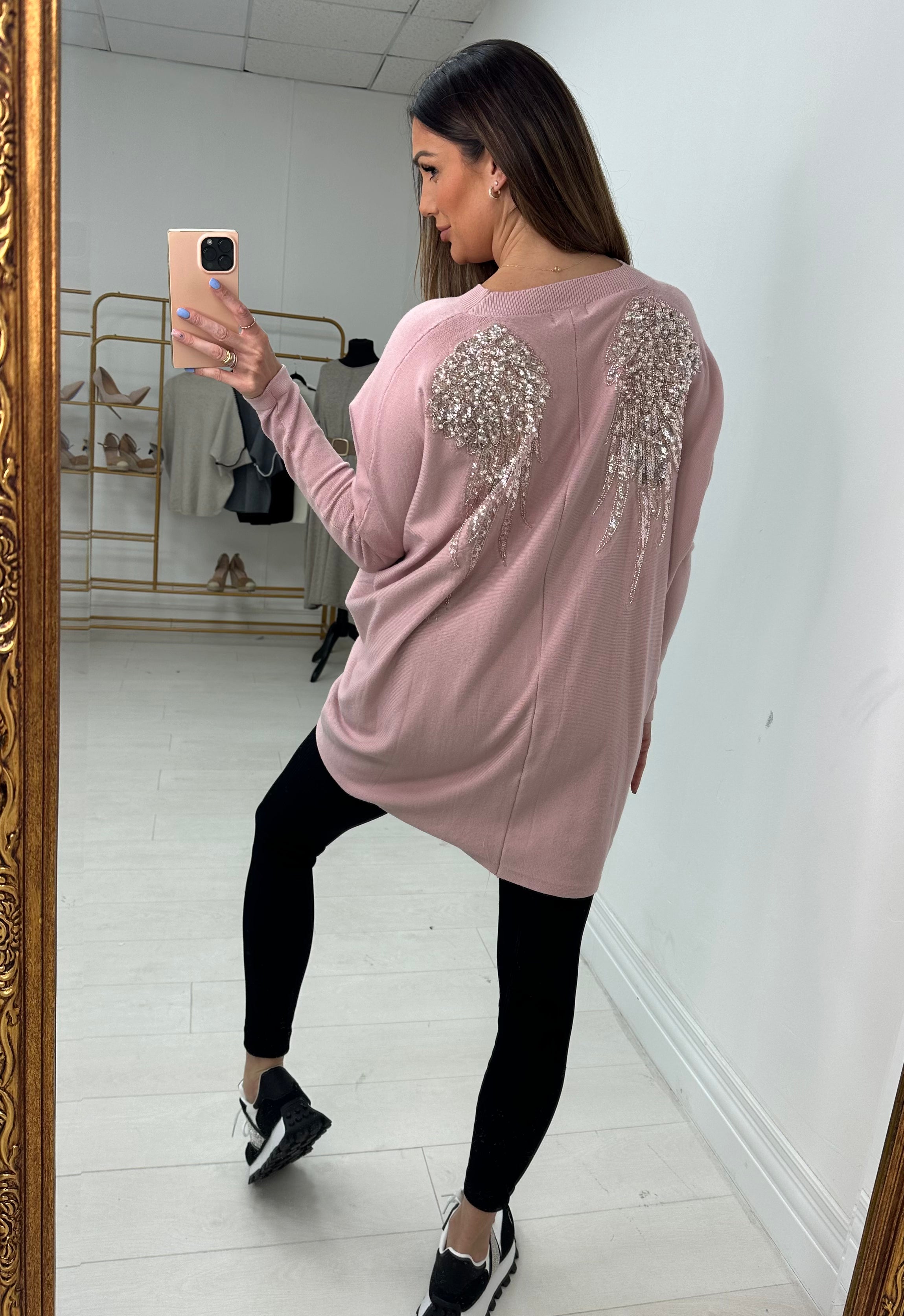 Temi Studded Angel Wing Jumper