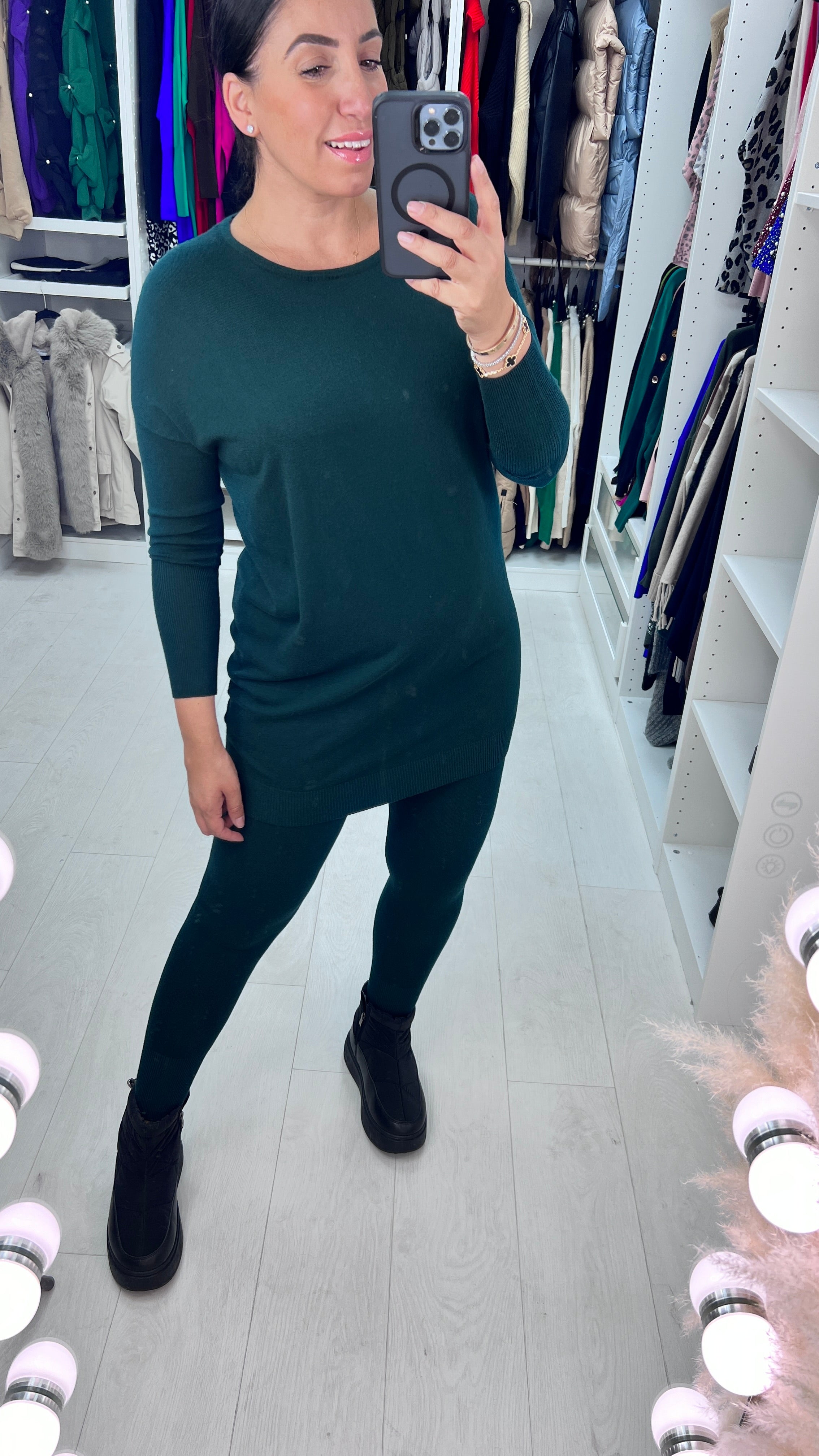 Irene Plain Knitted Loungewear Set