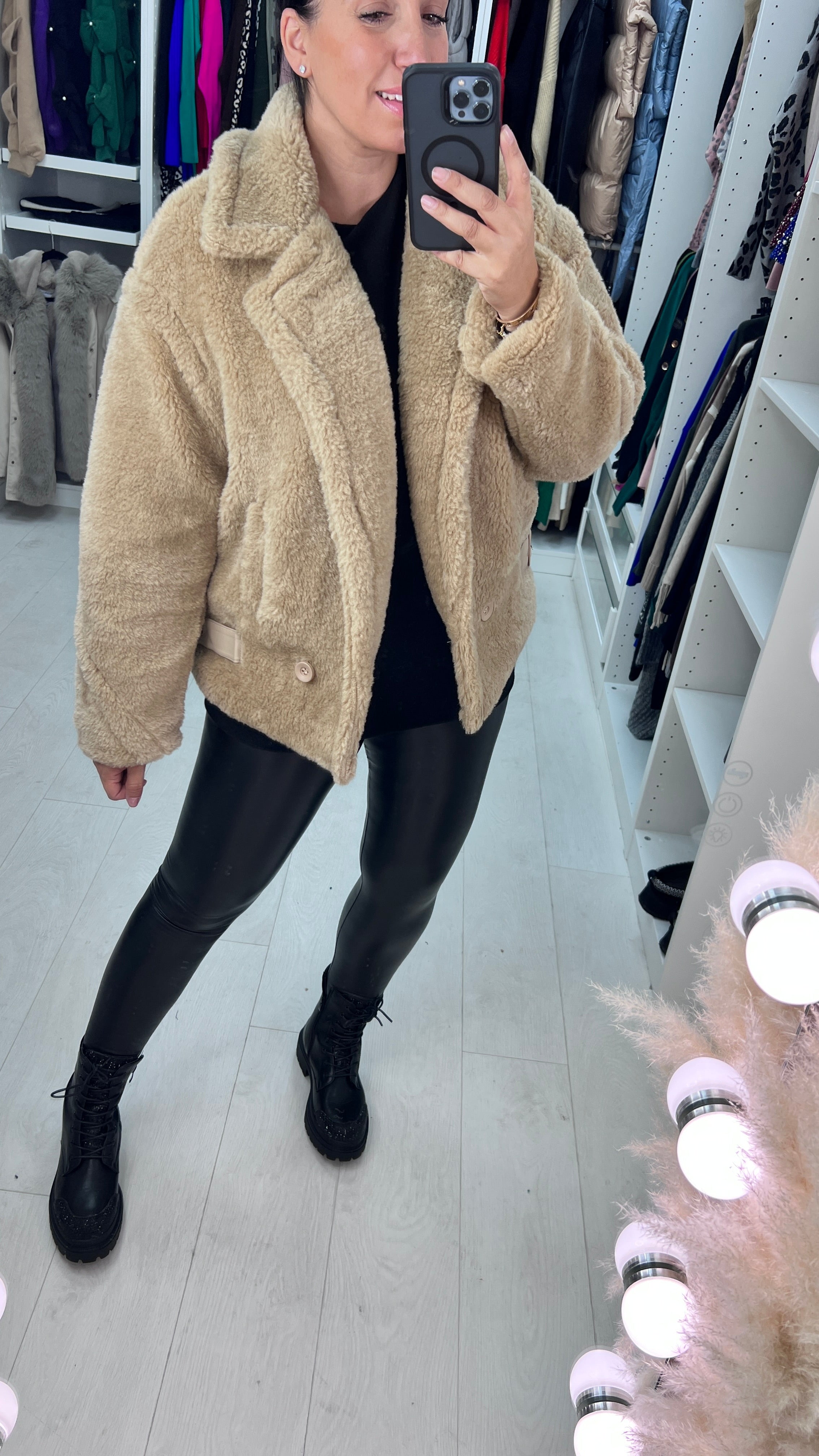 Vinchi Teddy Short Coat