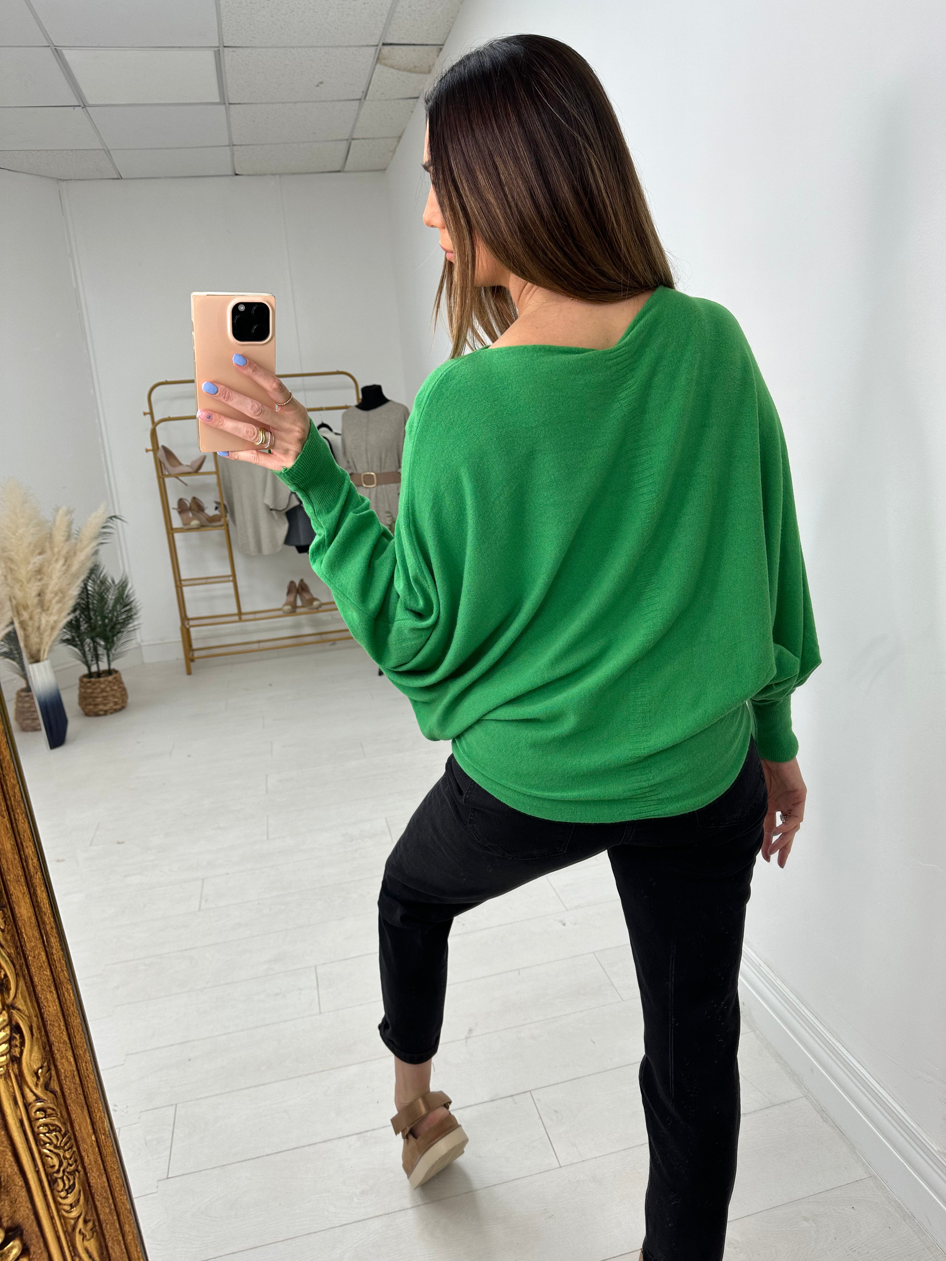 Hunter Plain Oversized Batwing Jumper