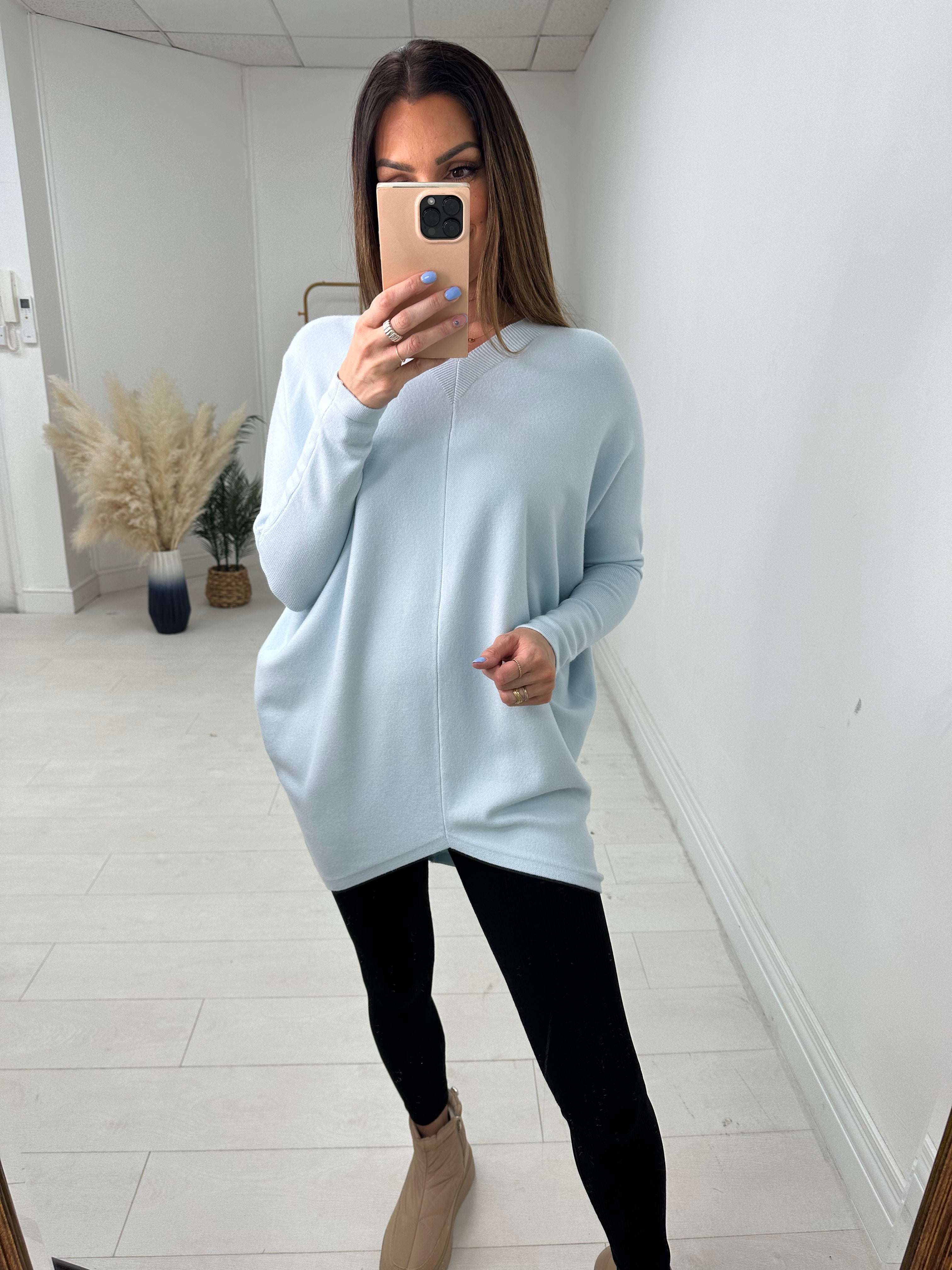 Jocelyn Diamante Angel Wing Back Detail Jumper