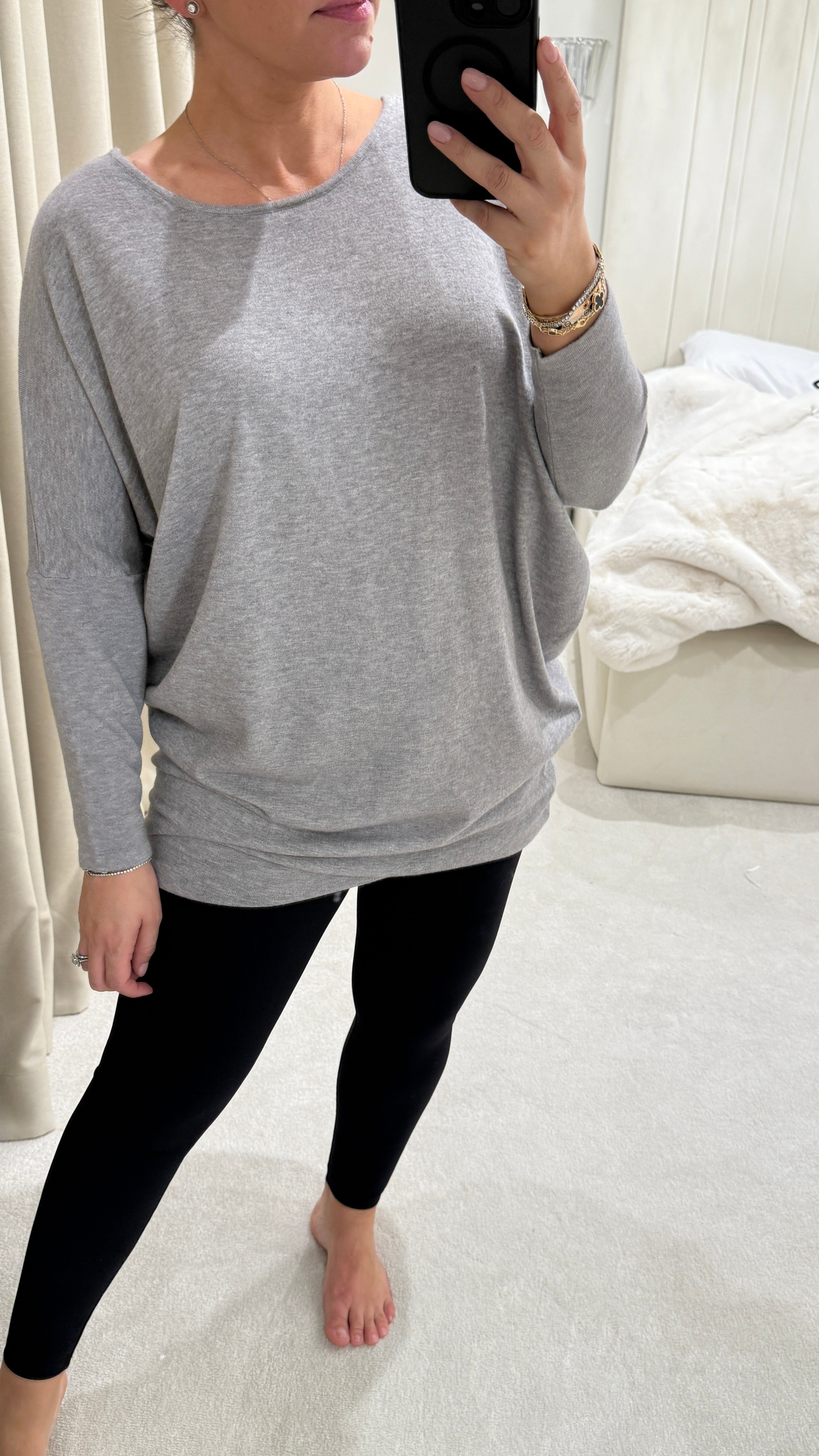 Adie Plain Longline Cut Out Back Jumper