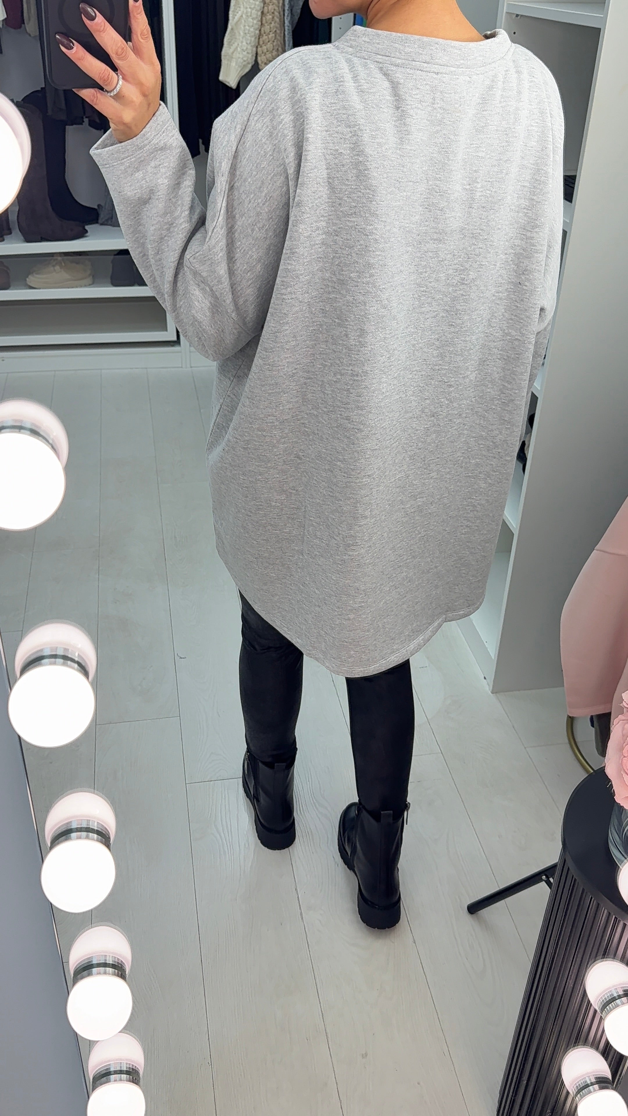 Tilly Sequin Bow Loose Fit Sweatshirt